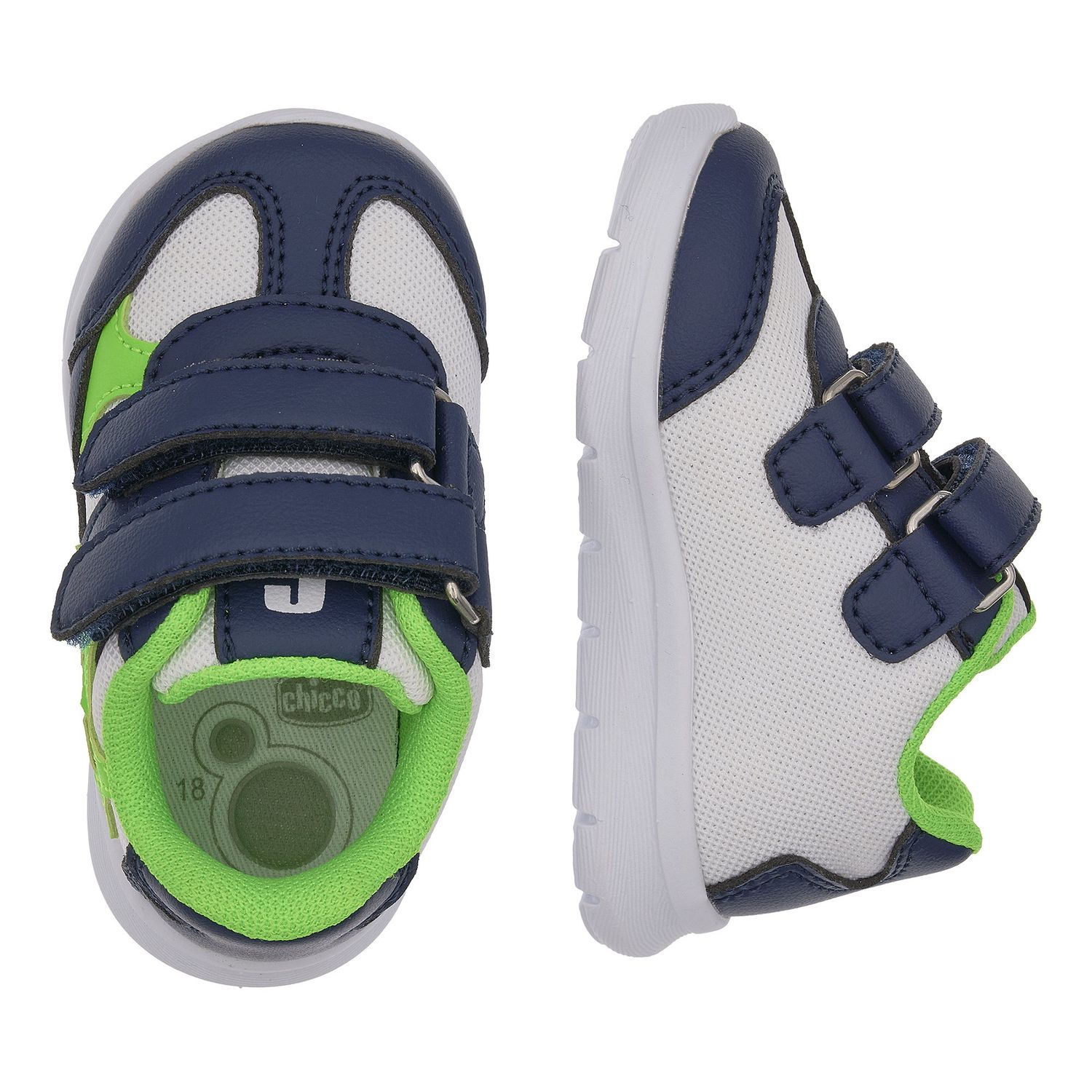 Sneaker bimba con doppio strappo e suola leggera - chicco - Chicco