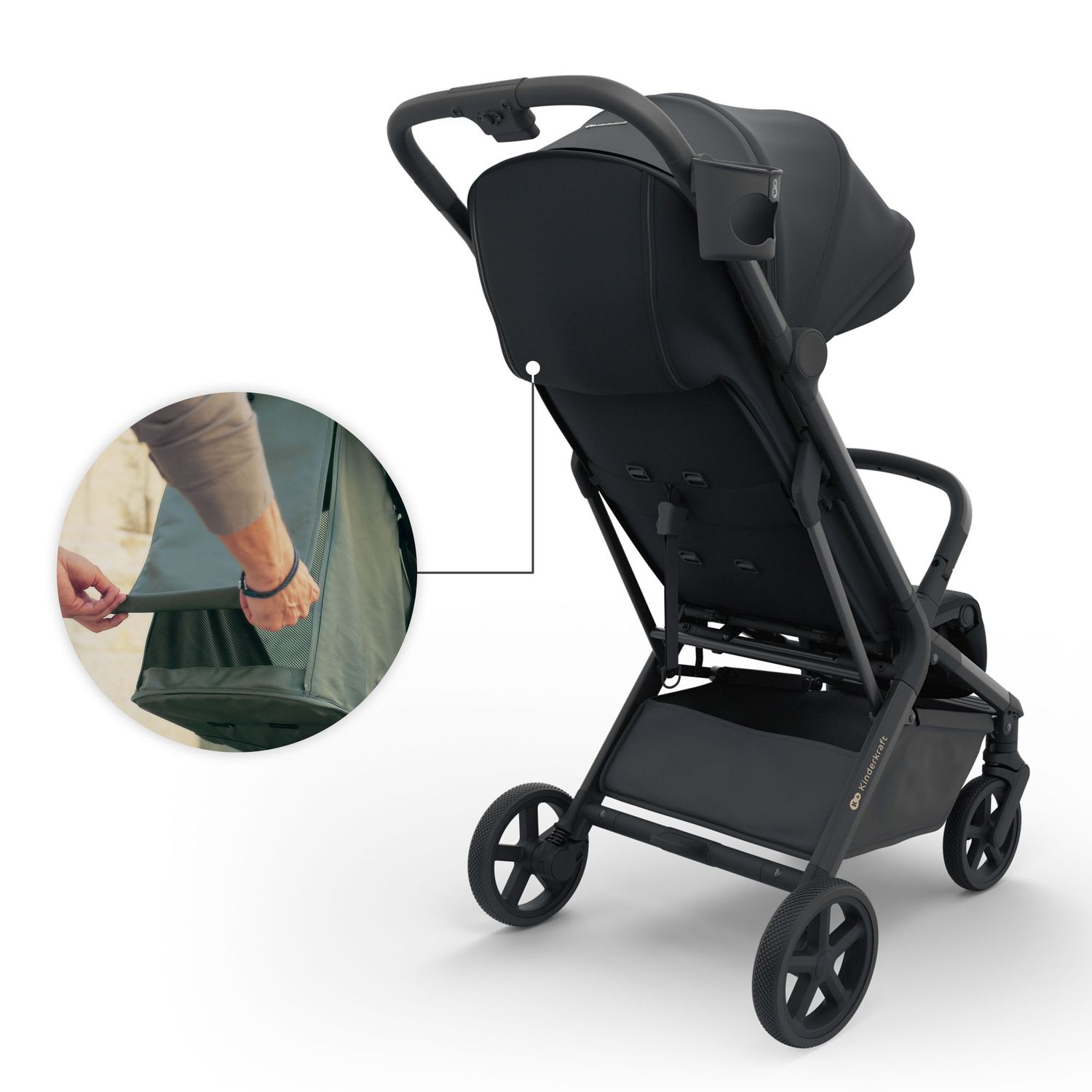 Passeggino leggero nubi 3 - midnight black - kinderkraft - KinderKraft