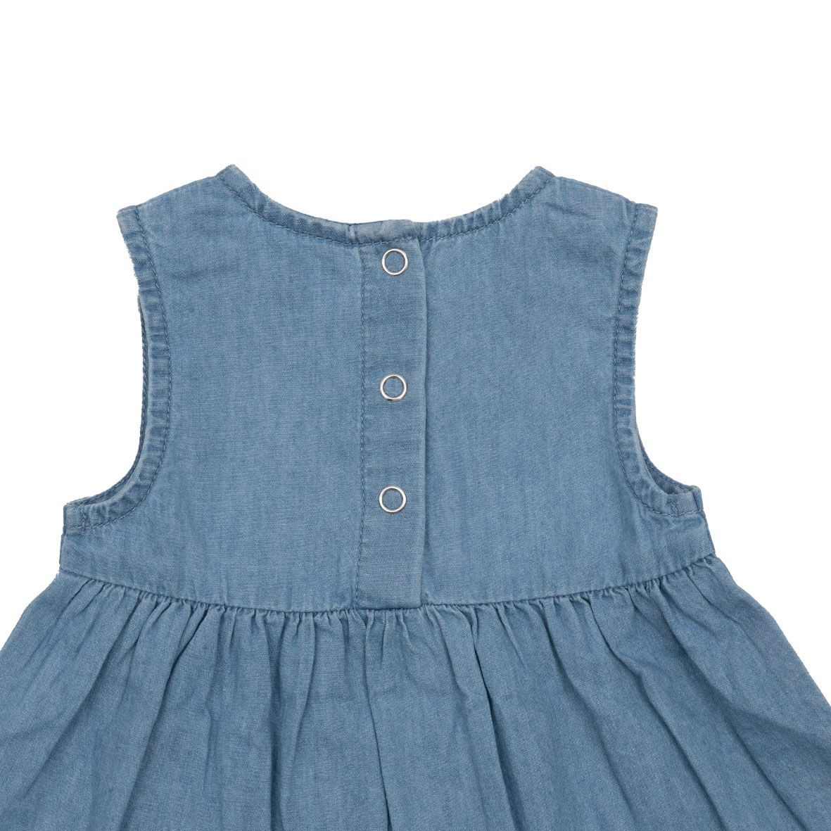 Abito chambray bimba denim smanicato - Mawi