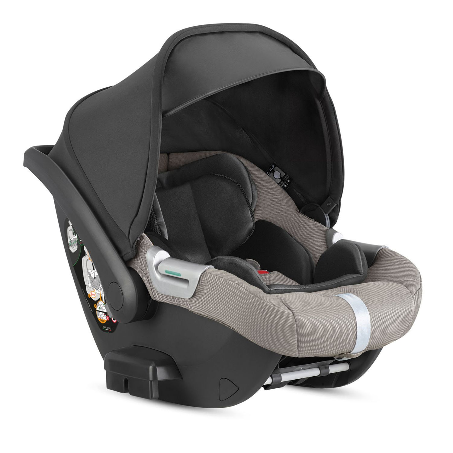 Aptica xt system quattro - tundra beige con telaio nero e seggiolino auto darwin infant - inglesina - Inglesina