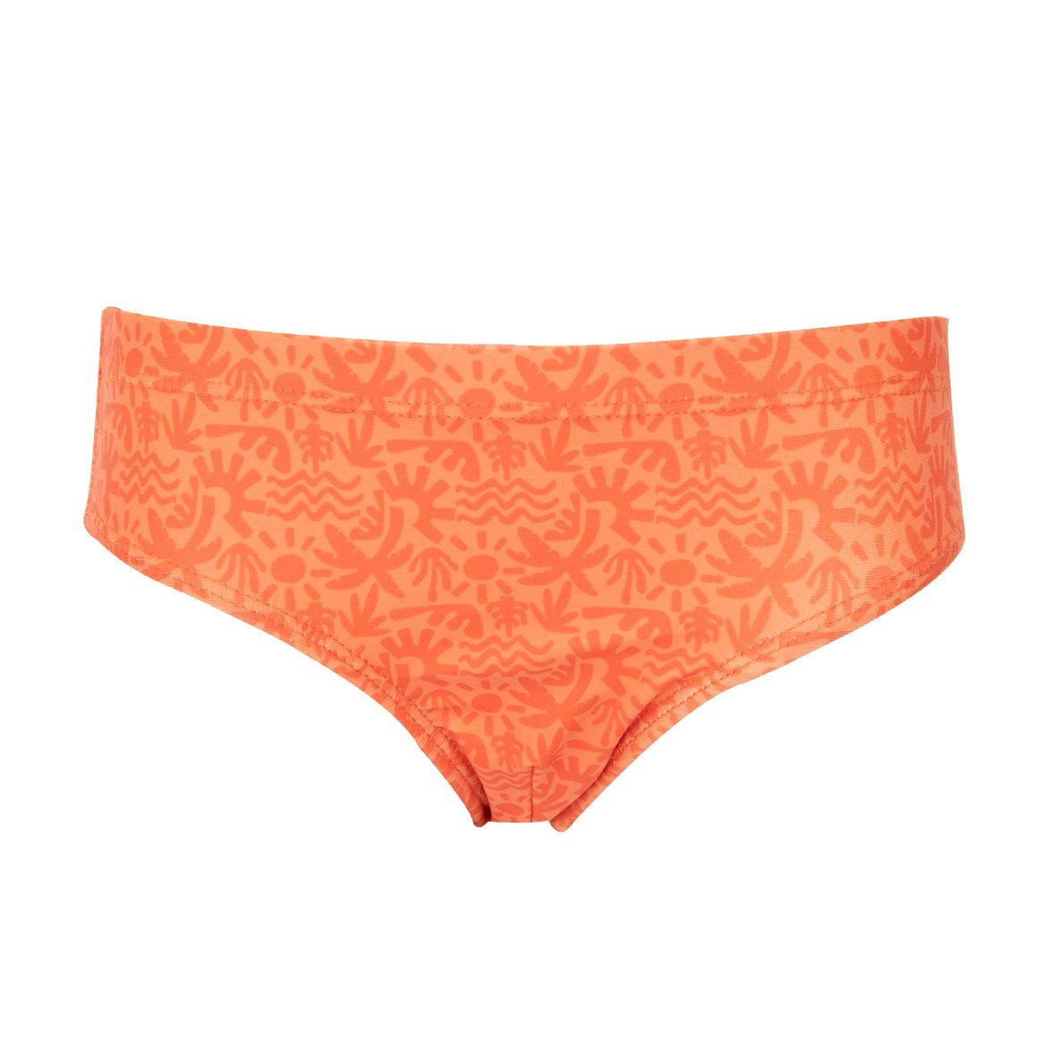 Costume slip bimbo arancio stampato - Mawi