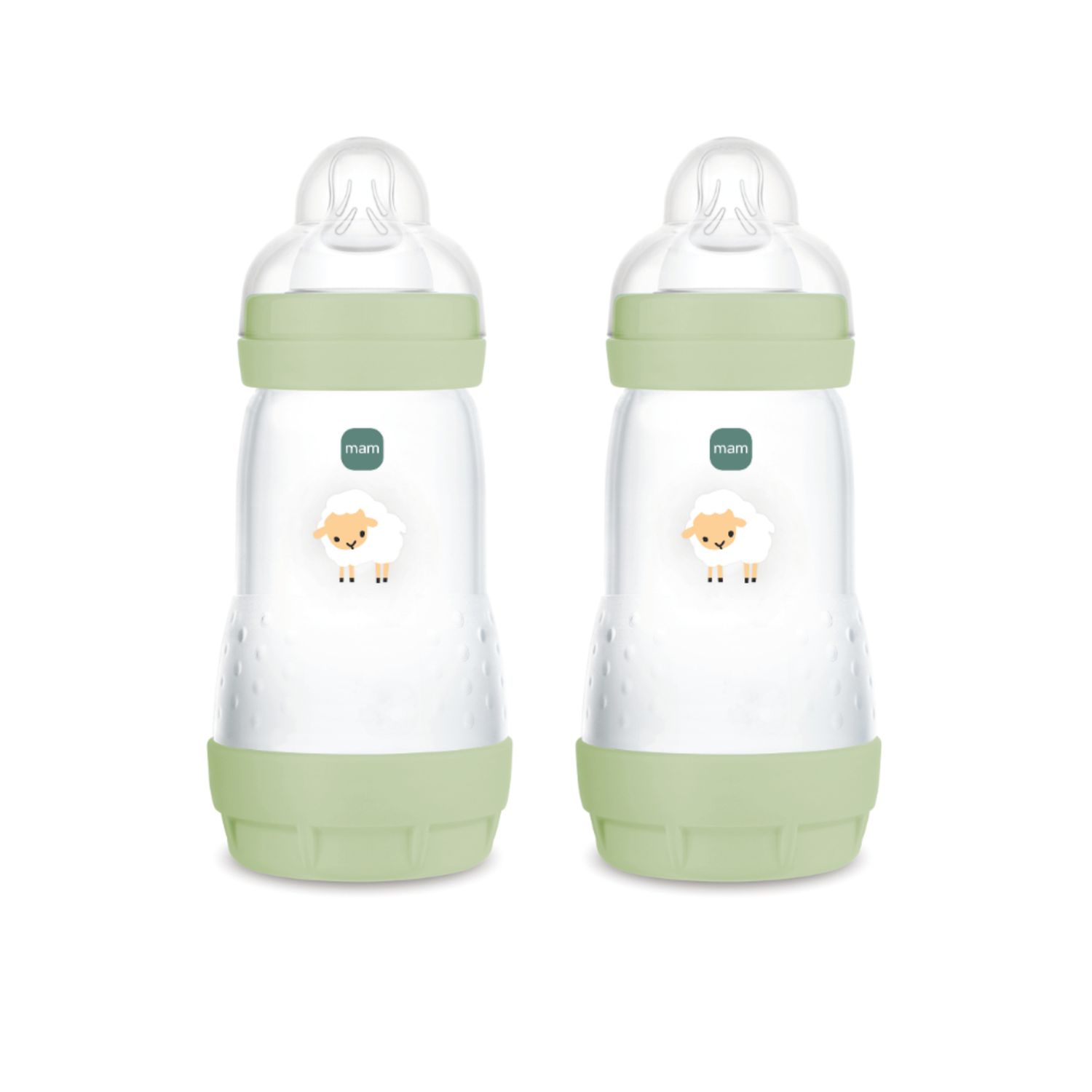 Biberon easy start 260ml bio-circolare conf. doppia verde - mam - Mam