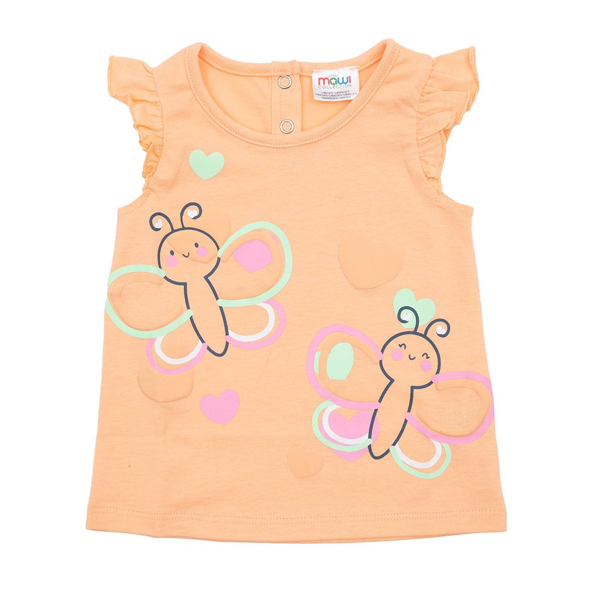 Canottiera jersey bimba pesca stampa farfalle - Mawi