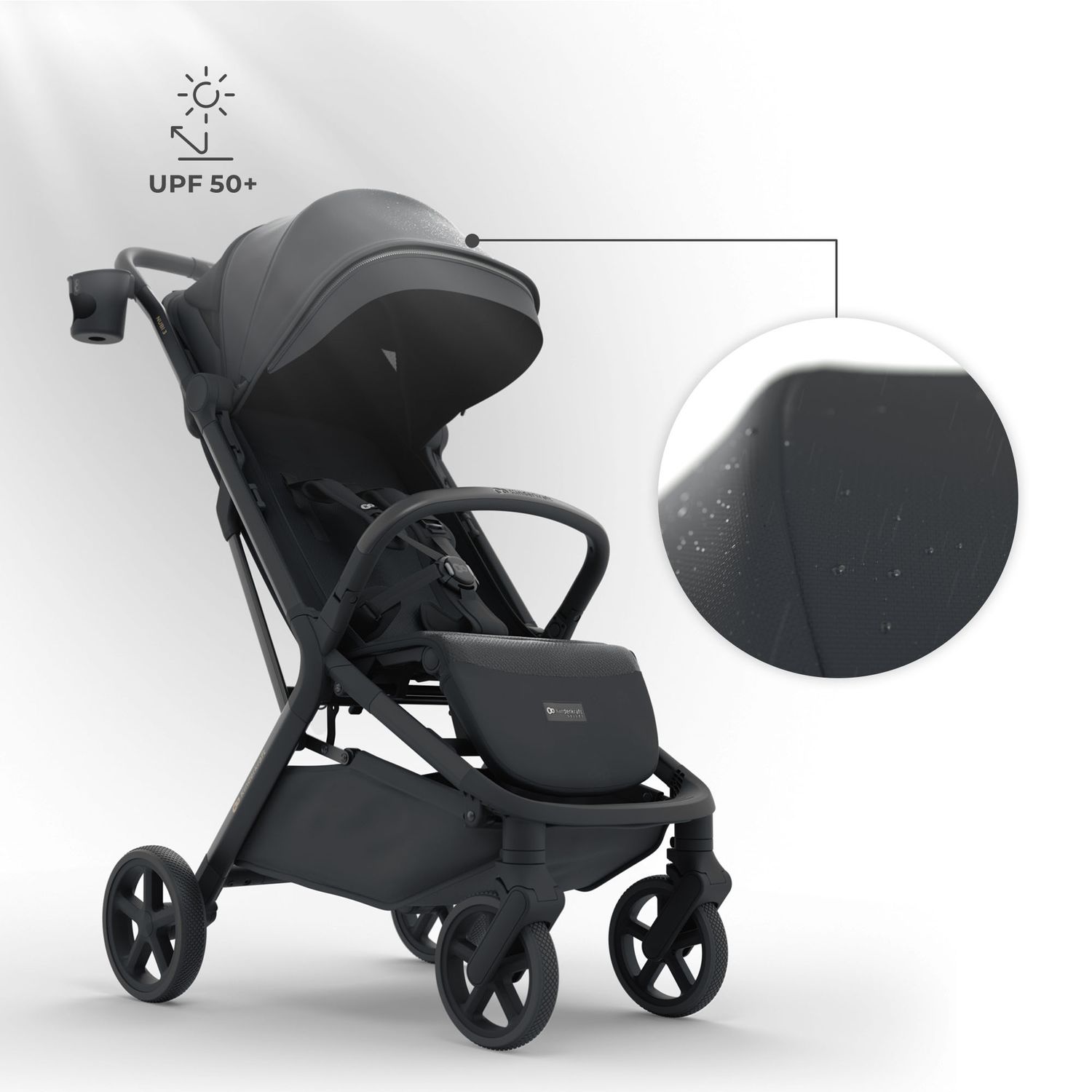 Passeggino leggero nubi 3 - midnight black - kinderkraft - KinderKraft