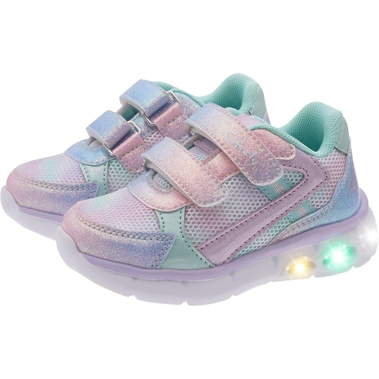 Sneaker bimba con doppio strappo e luci nella suola - chicco - Chicco