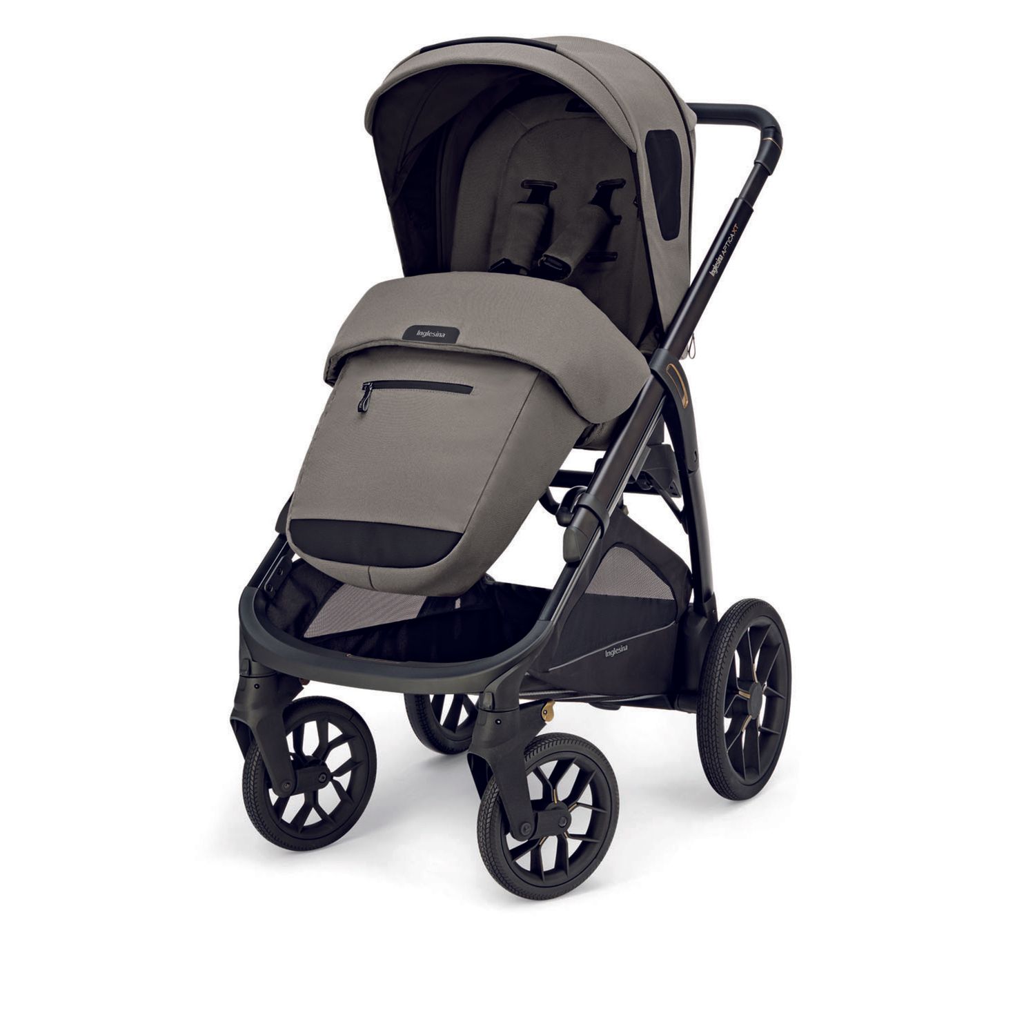 Aptica xt system quattro - tundra beige con telaio nero e seggiolino auto darwin infant - inglesina - Inglesina