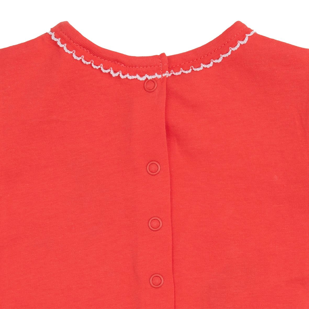 Pagliaccetto jersey bimba corallo "ciliege" - Mawi