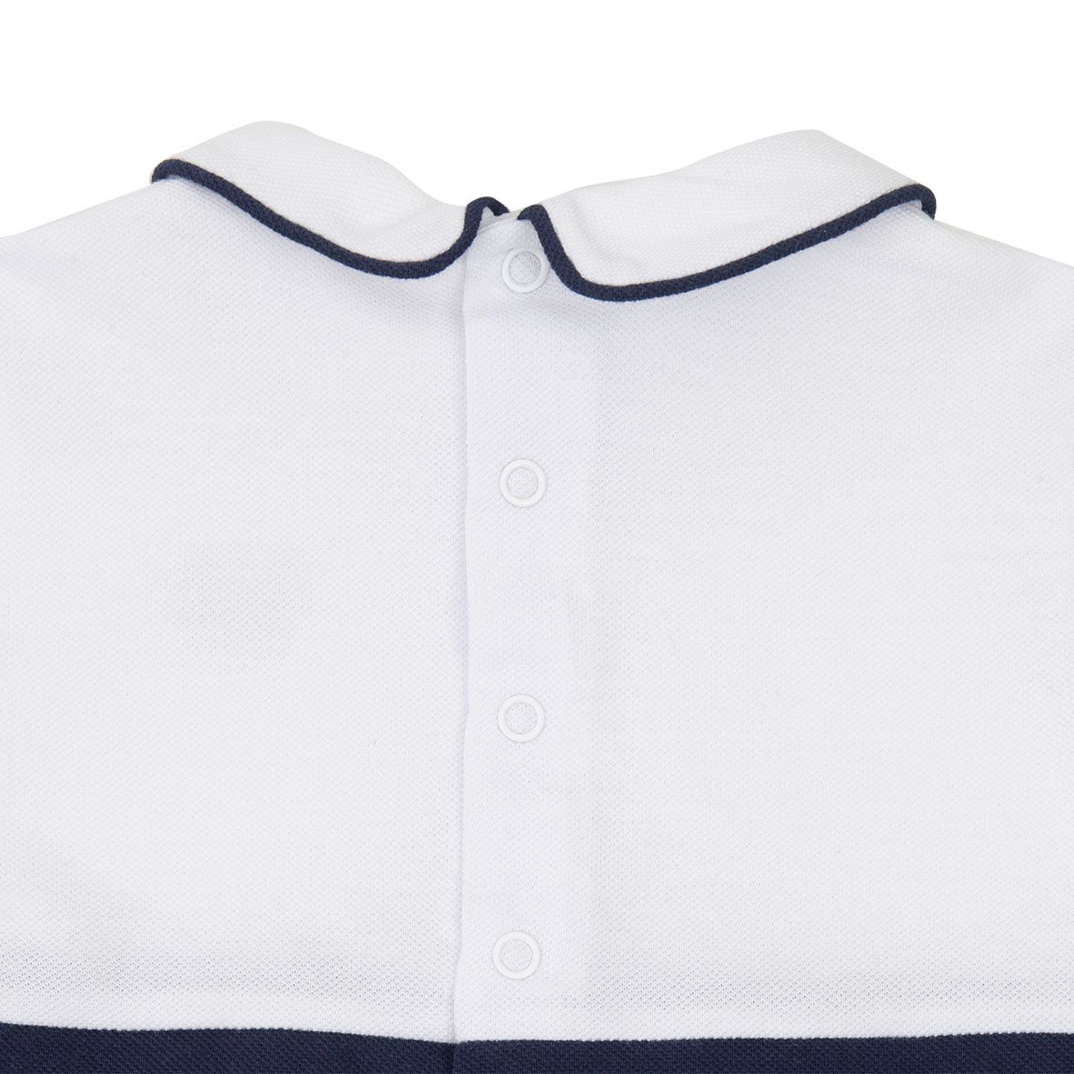 Tutina estiva piquet bimbo blu/bianca - Mawi