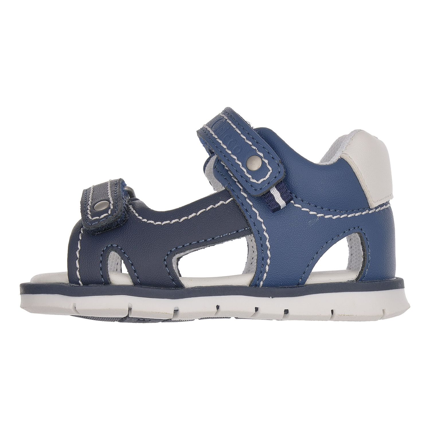 Sandali bimbo blu con cuciture a contrasto - chicco figi - Chicco