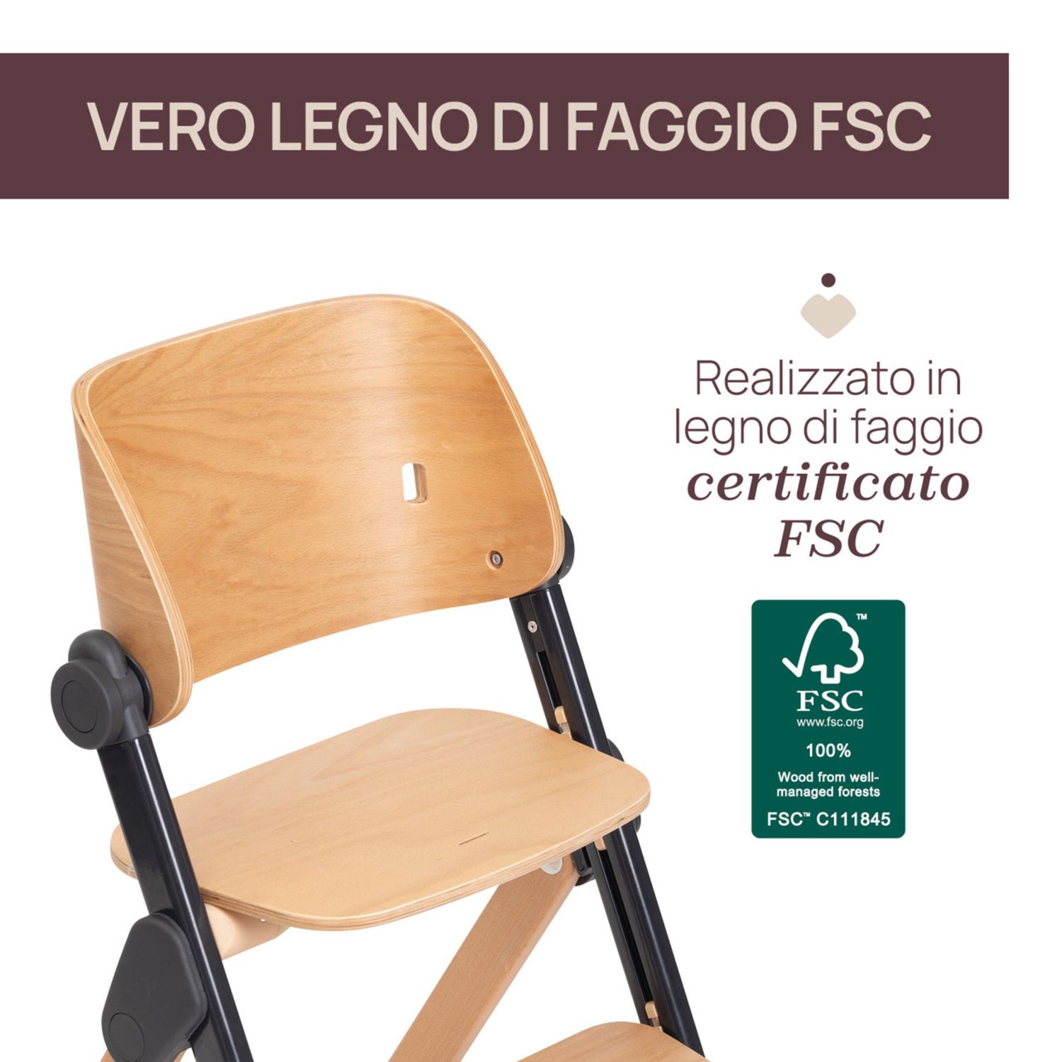 Sedia evolutiva meraviglia ebony - chicco - Chicco