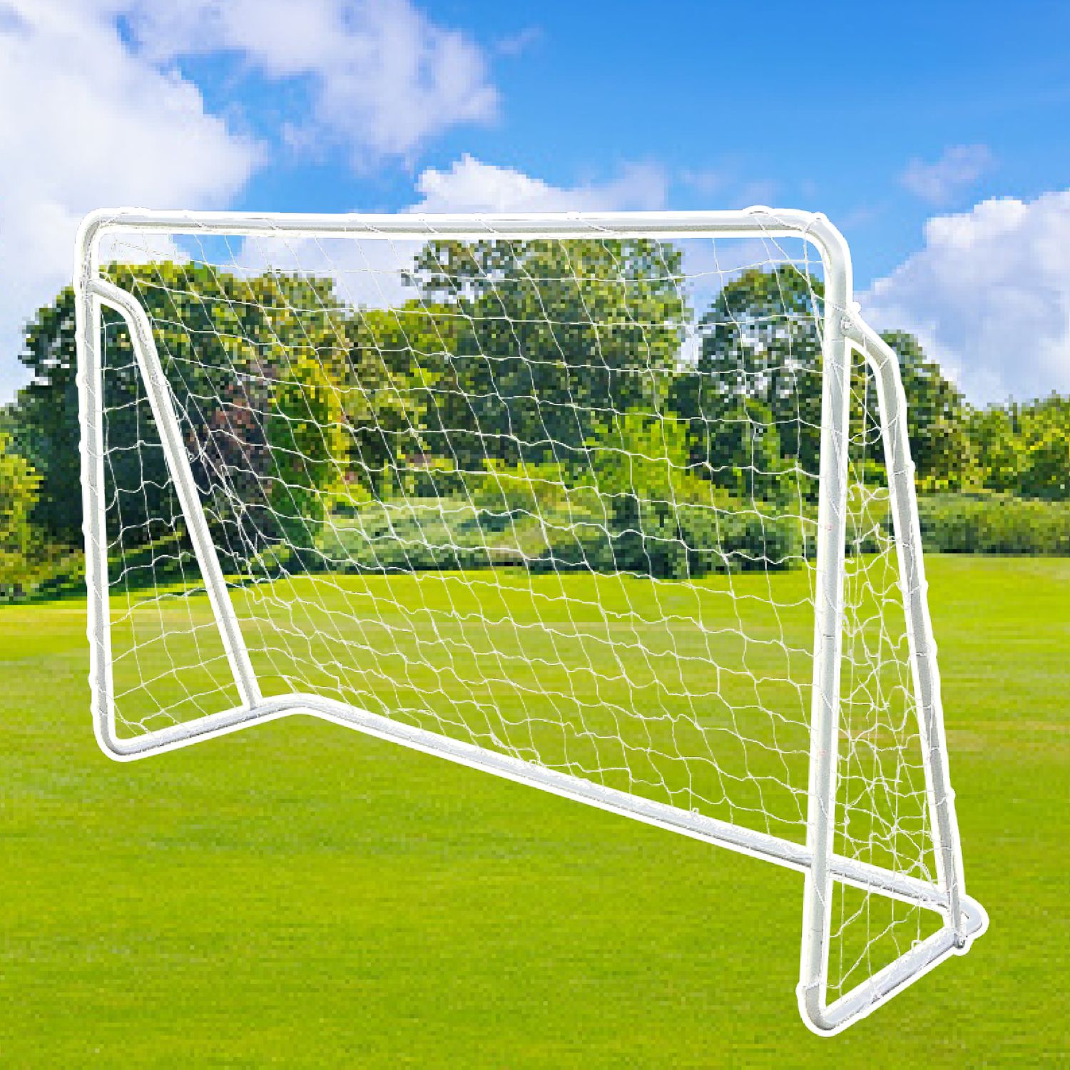 Porta calcio in metallo 240x90x150 cm - Sun&Sport