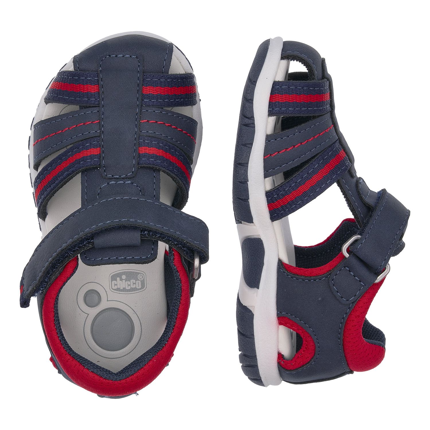 Sandalo ragno bimbo blu/rosso - chicco fermo - Chicco