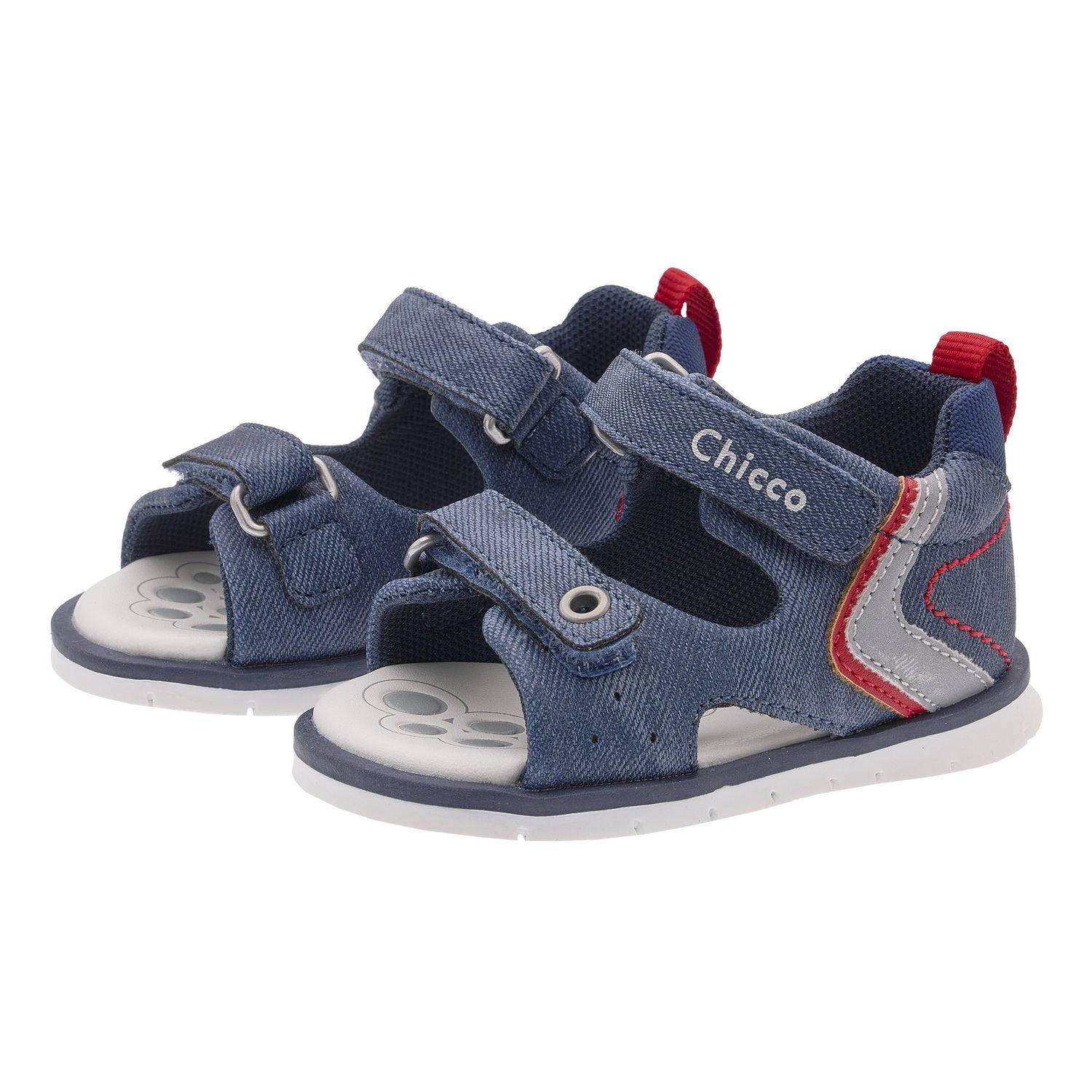 Sandalo bimbo con doppio strappo, chiuso posteriormente - chicco - Chicco