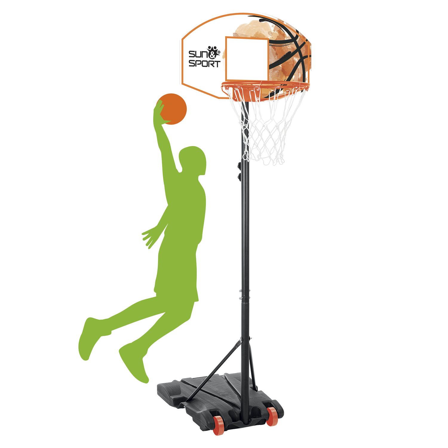 Basketball metal 180-210 cm - Sun&Sport
