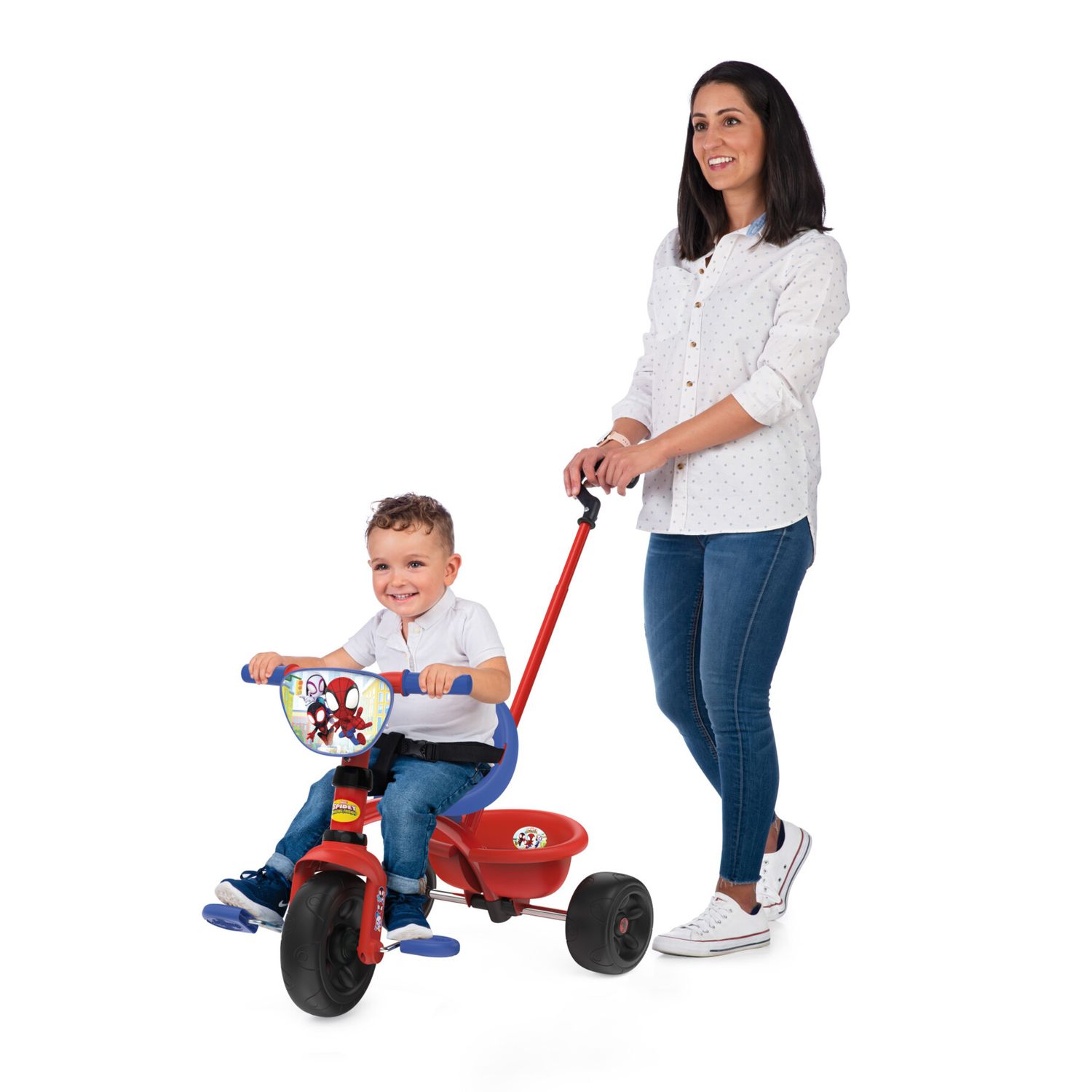 Triciclo evolutivo spidey | sicuro e regolabile per bambini da 15 mesi - Spidey