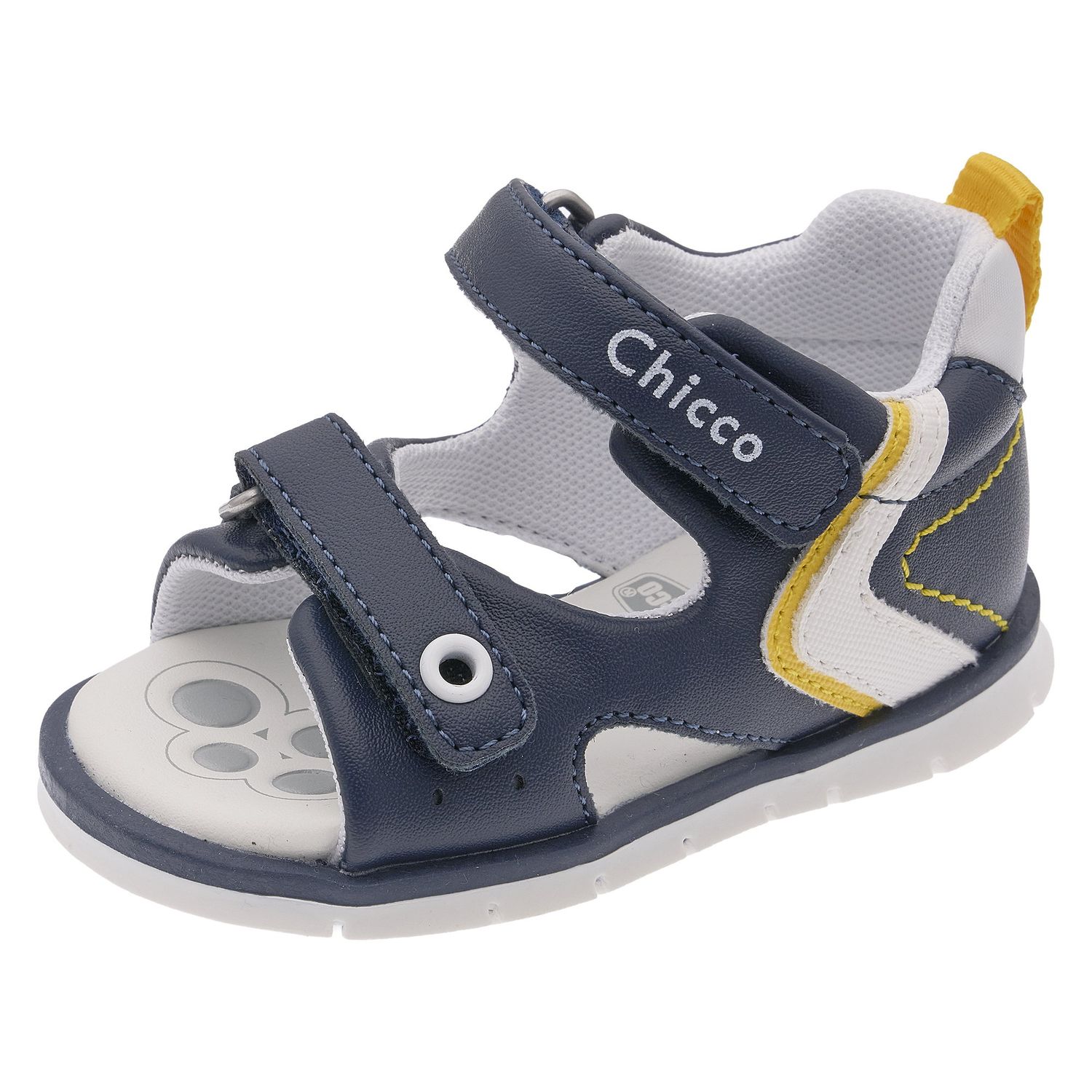 Sandalo bimbo con doppio strappo, chiuso posteriormente - chicco - Chicco
