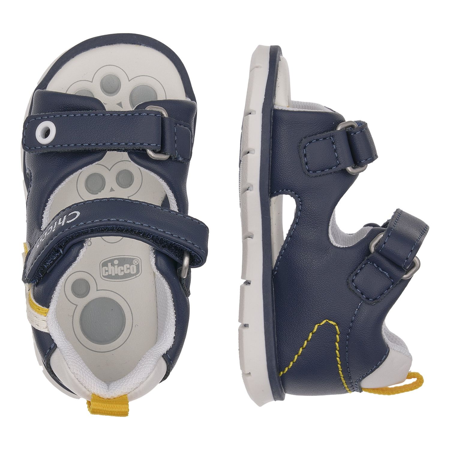 Sandalo bimbo con doppio strappo, chiuso posteriormente - chicco - Chicco