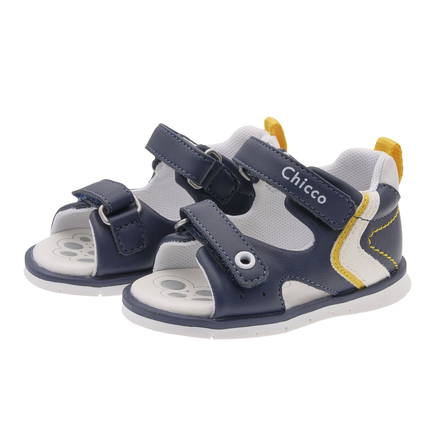 Sandalo bimbo con doppio strappo, chiuso posteriormente - chicco - Chicco