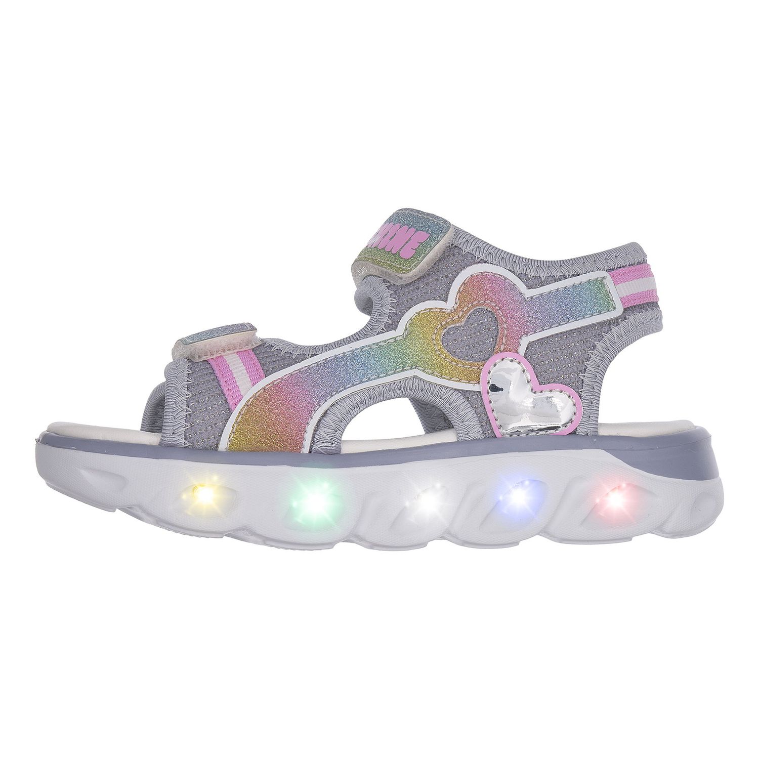Sandalo bimba con doppio strappo e luci nella suola - chicco - Chicco