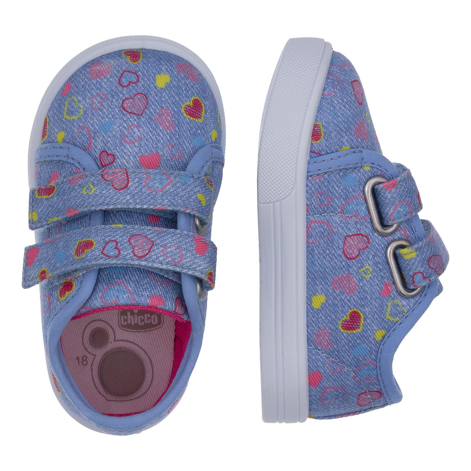 Sneaker bimba con doppio strappo - chicco - Chicco