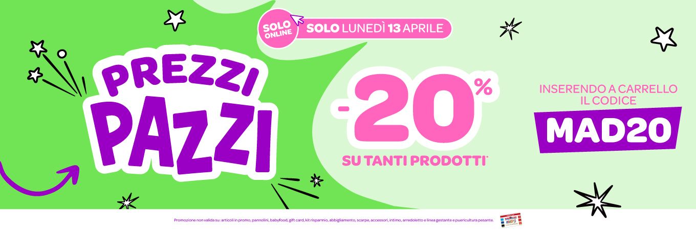 🤪PROMO PEZZI PAZZI🤯