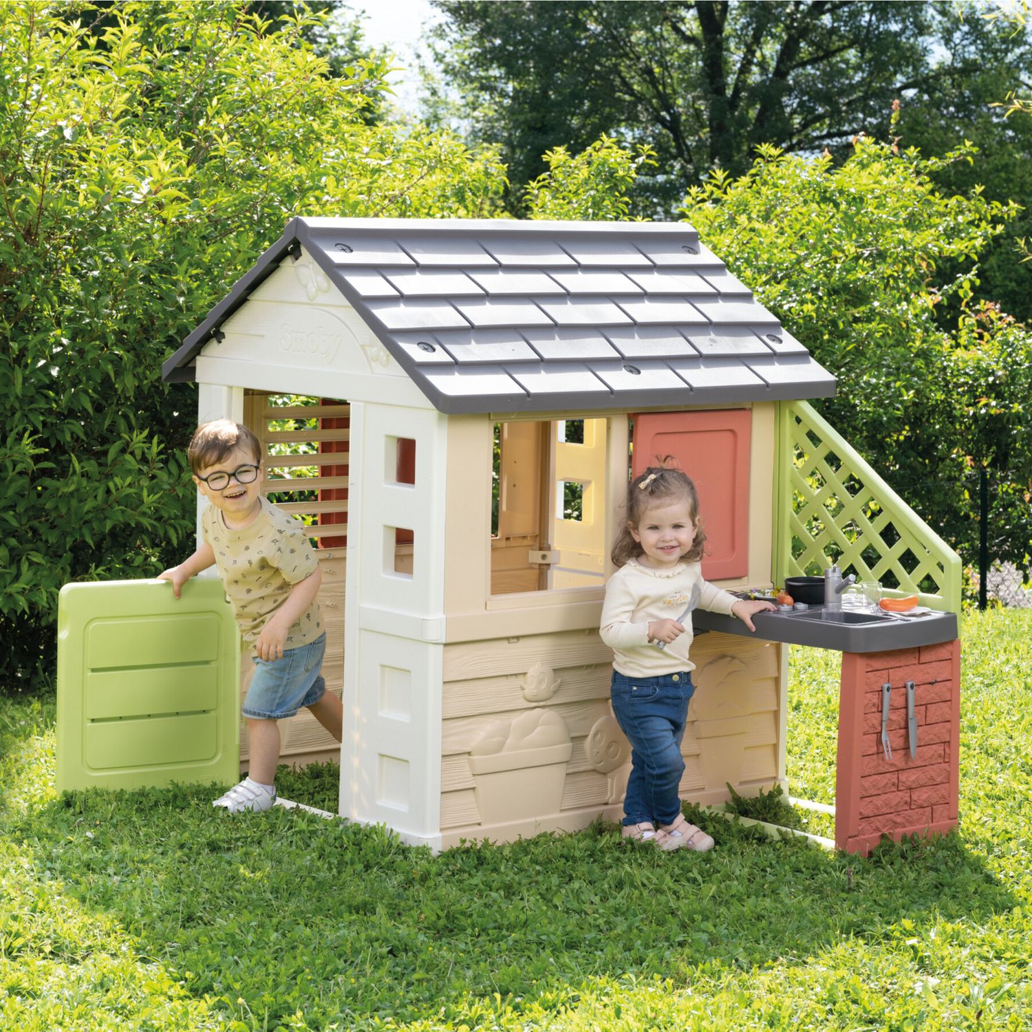 Casetta smoby natura con cucina eco - 2+ - Smoby