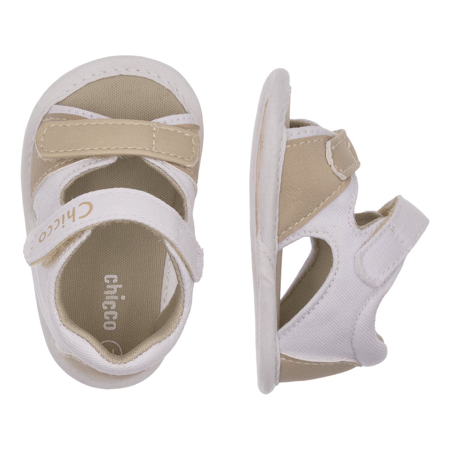 Sandalo neimos chicco bimbo beige/bianco - Chicco