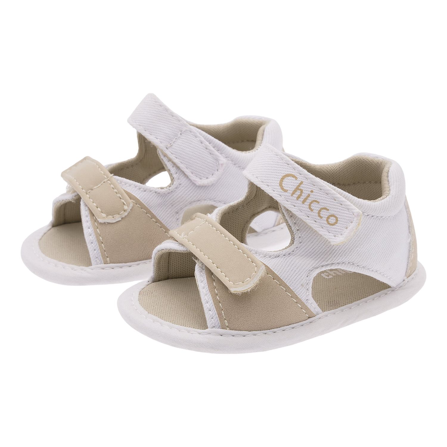 Sandalo neimos chicco bimbo beige/bianco - Chicco