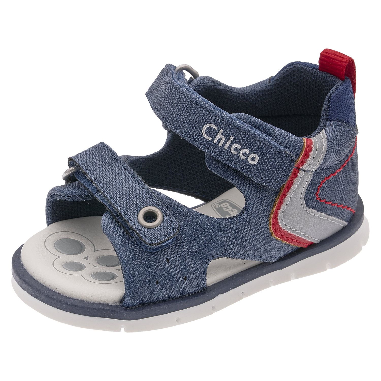 Sandalo bimbo con doppio strappo, chiuso posteriormente - chicco - Chicco