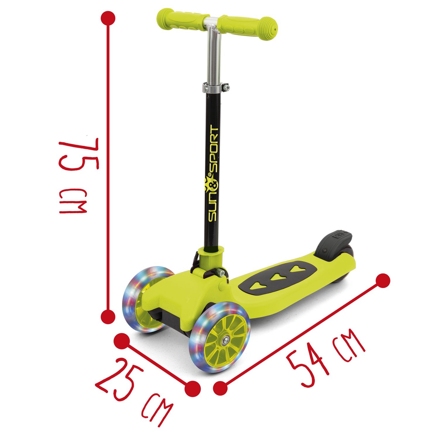 Monopattino 3 rutoe deluxe - sun & sport - Sun&Sport