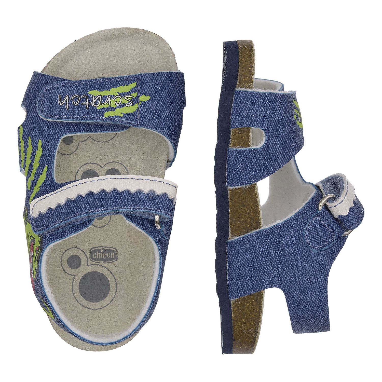 Sandalo bimbo con doppio strappo - chicco - Chicco