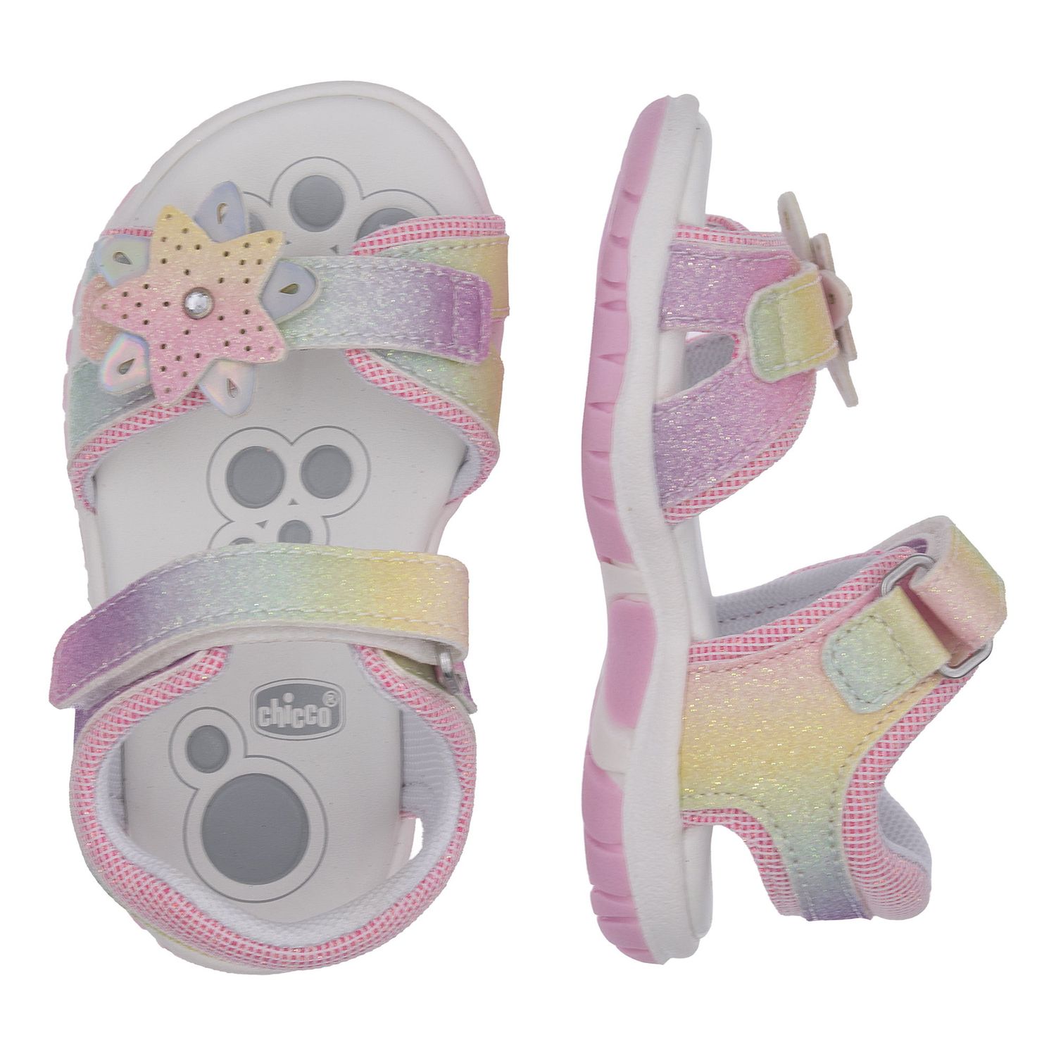 Sandalo bambina chicco fecola elegante con fiore - Chicco