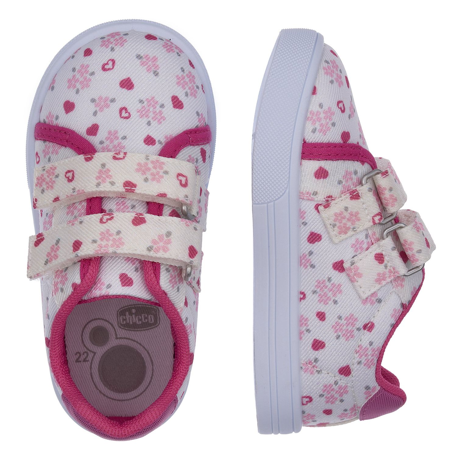 Sneaker bimba con doppio strappo - chicco - Chicco