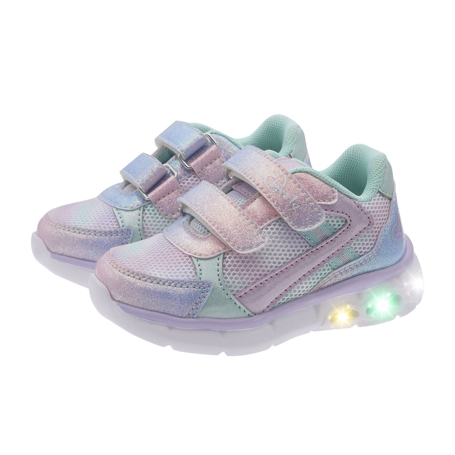 Sneaker bimba con doppio strappo e luci nella suola - chicco - Chicco