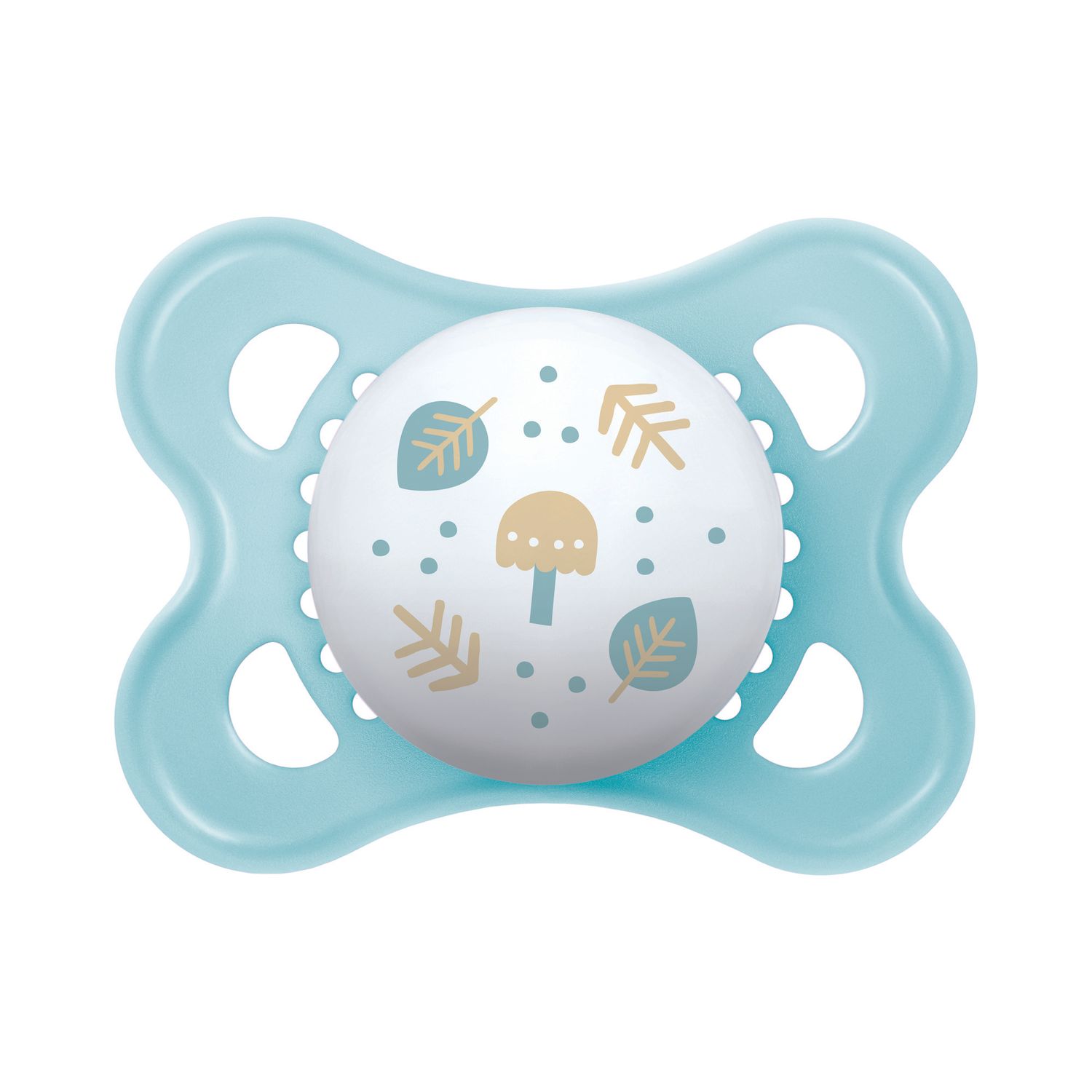Mam original succhietto 2-6 mesi (set da 2), ciuccio mam 2-6 mesi con tettarella ortodontica in caucciù, azzurro/verde - Mam