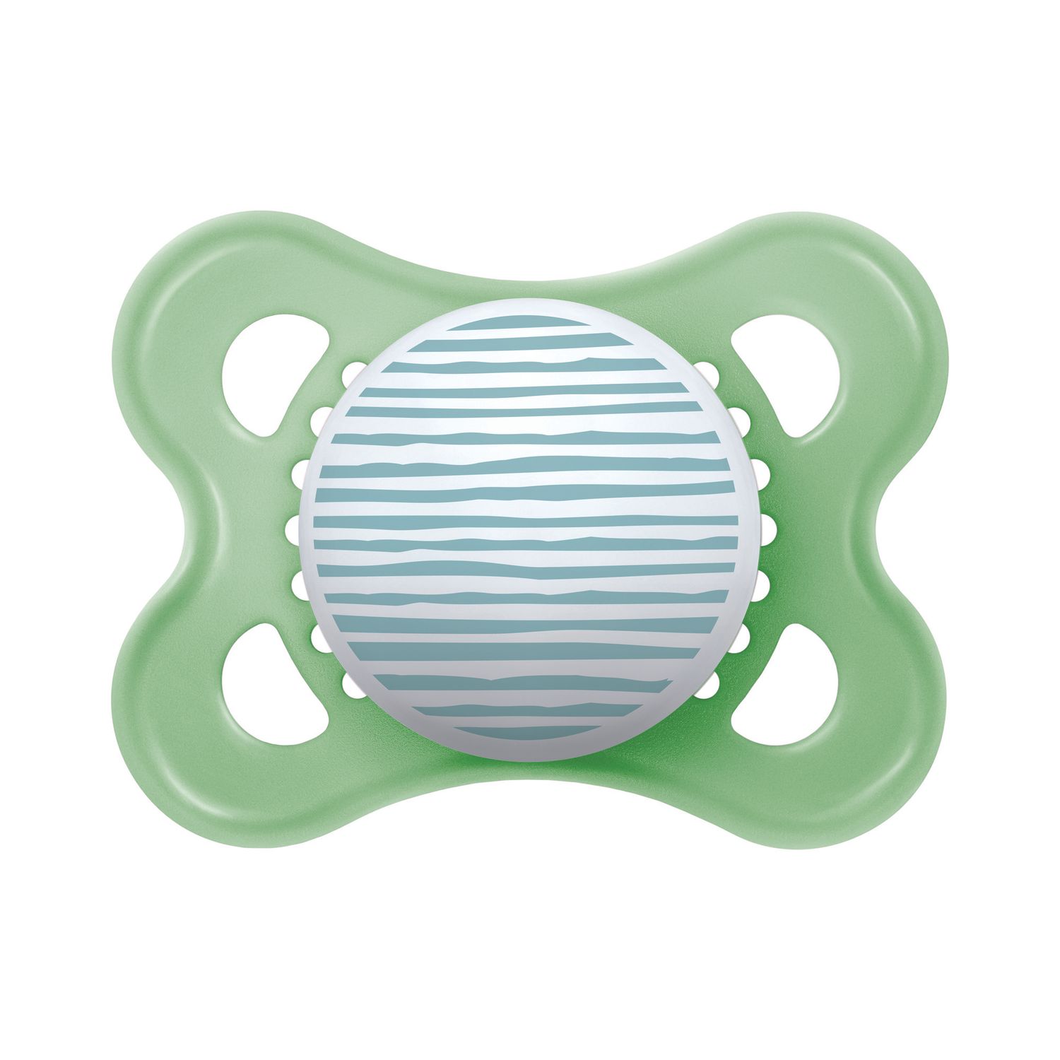 Mam original succhietto 2-6 mesi (set da 2), ciuccio mam 2-6 mesi con tettarella ortodontica in caucciù, azzurro/verde - Mam