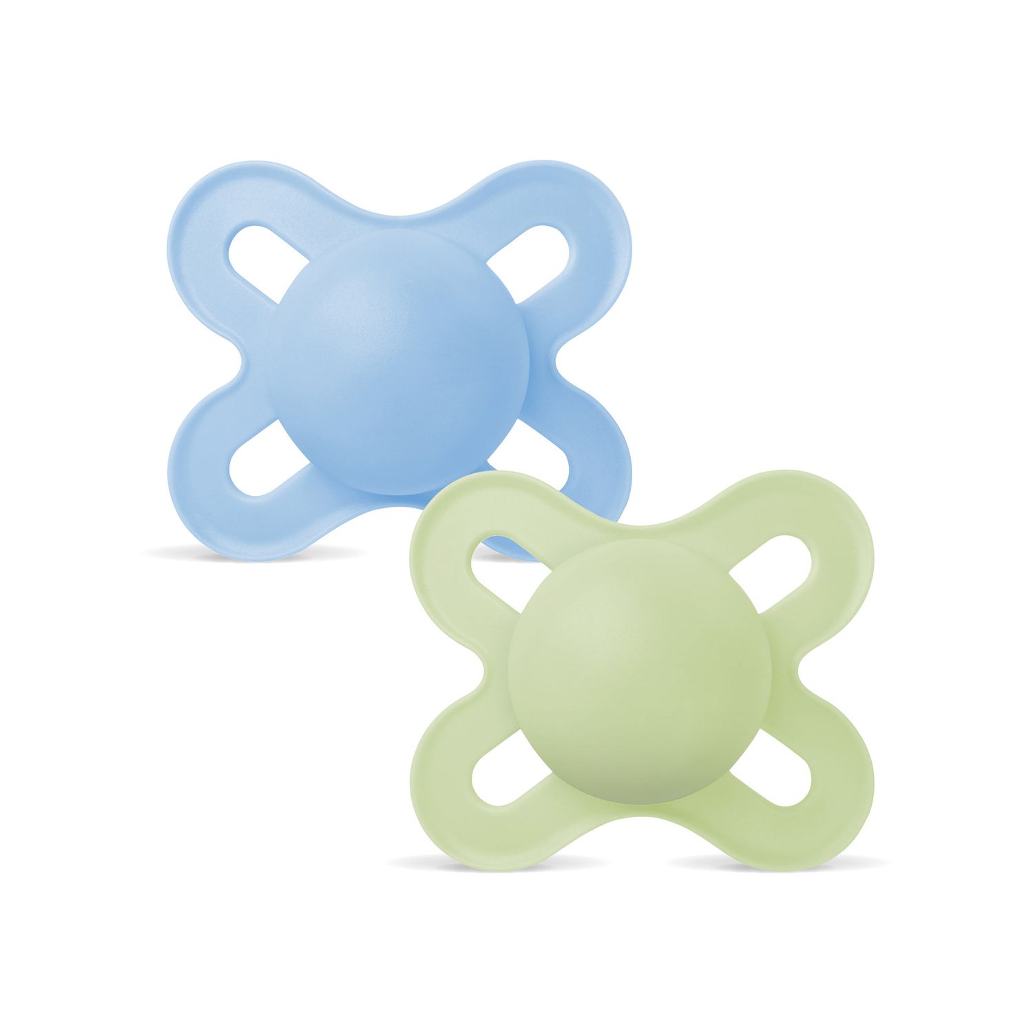 Mam original start succhietto 0-2 mesi (set da 2), ciuccio mam 0-2 mesi con tettarella ortodontica in caucciù, azzurro/verde - Mam