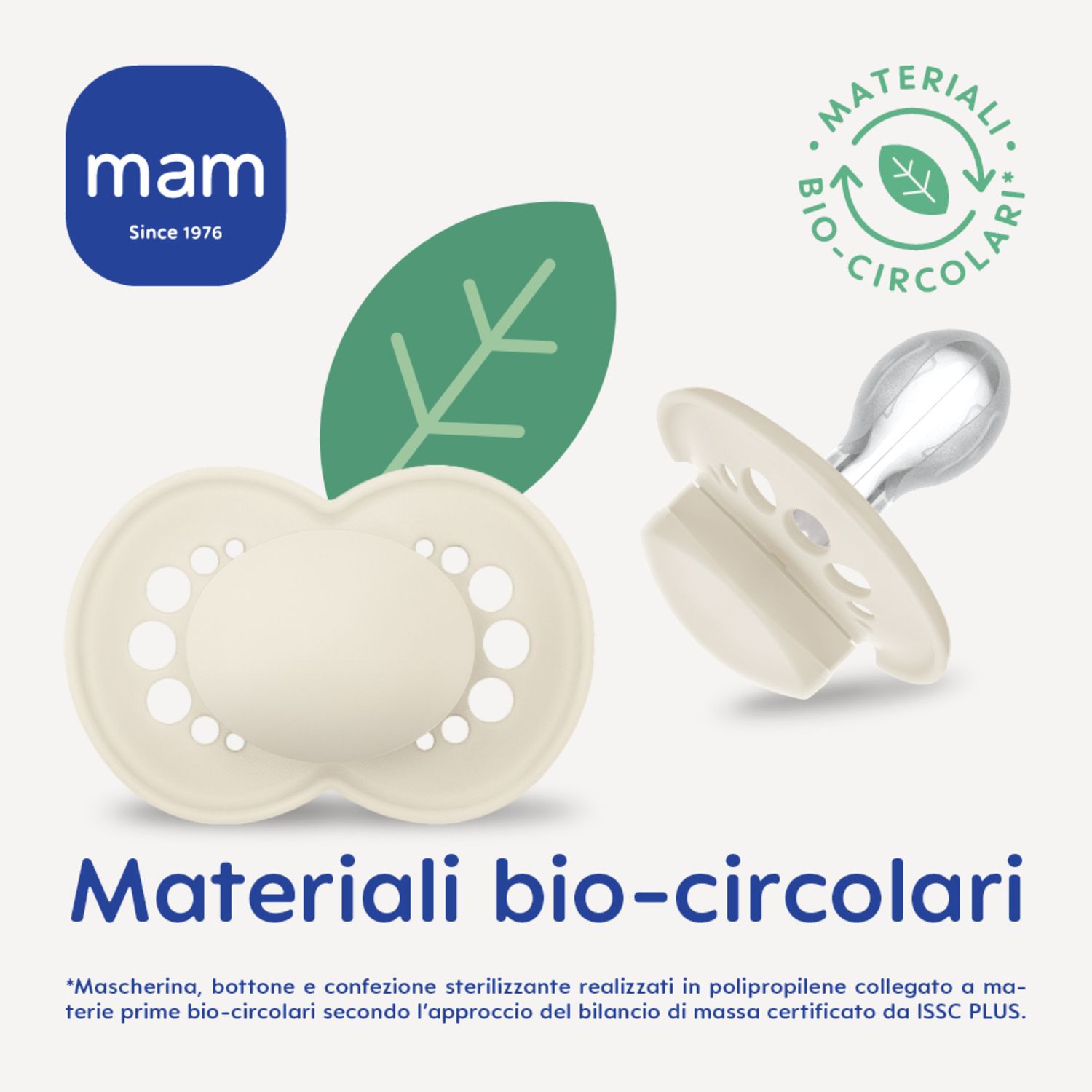 Mam original succhietto 6+ mesi (set da 2), ciuccio mam 6-16 mesi con tettarella ortodontica in caucciù, verde/neutro - Mam