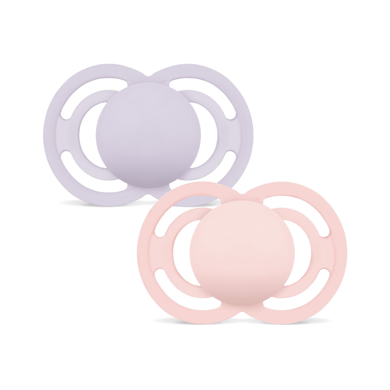 Mam perfect confezione doppia succhietto 16+ mesi (set da 2), ciuccio mam 16 36 mesi silicone per uno sviluppo sano del cavo orale, rosa/lilla - Mam