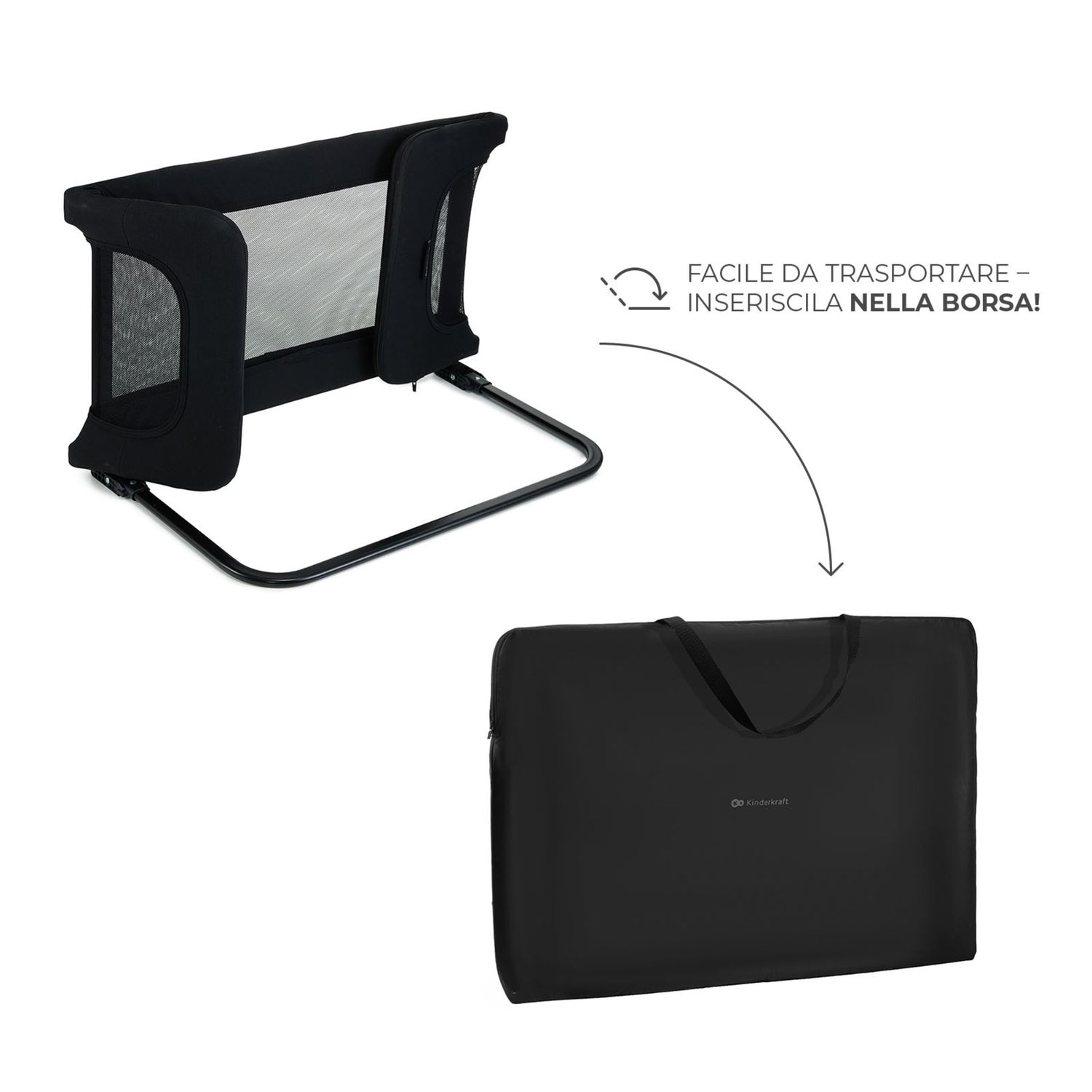 Barriera letto guard&dream black - kinderkraft - KinderKraft