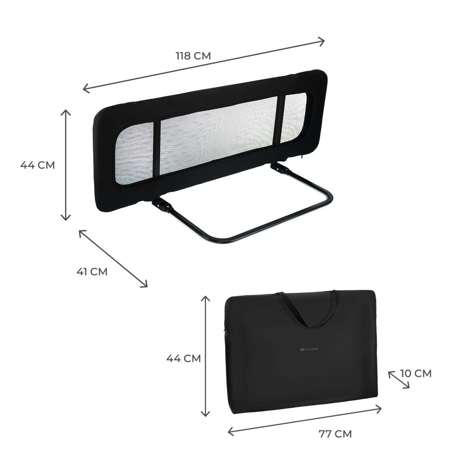 Barriera letto guard&dream black - kinderkraft - KinderKraft