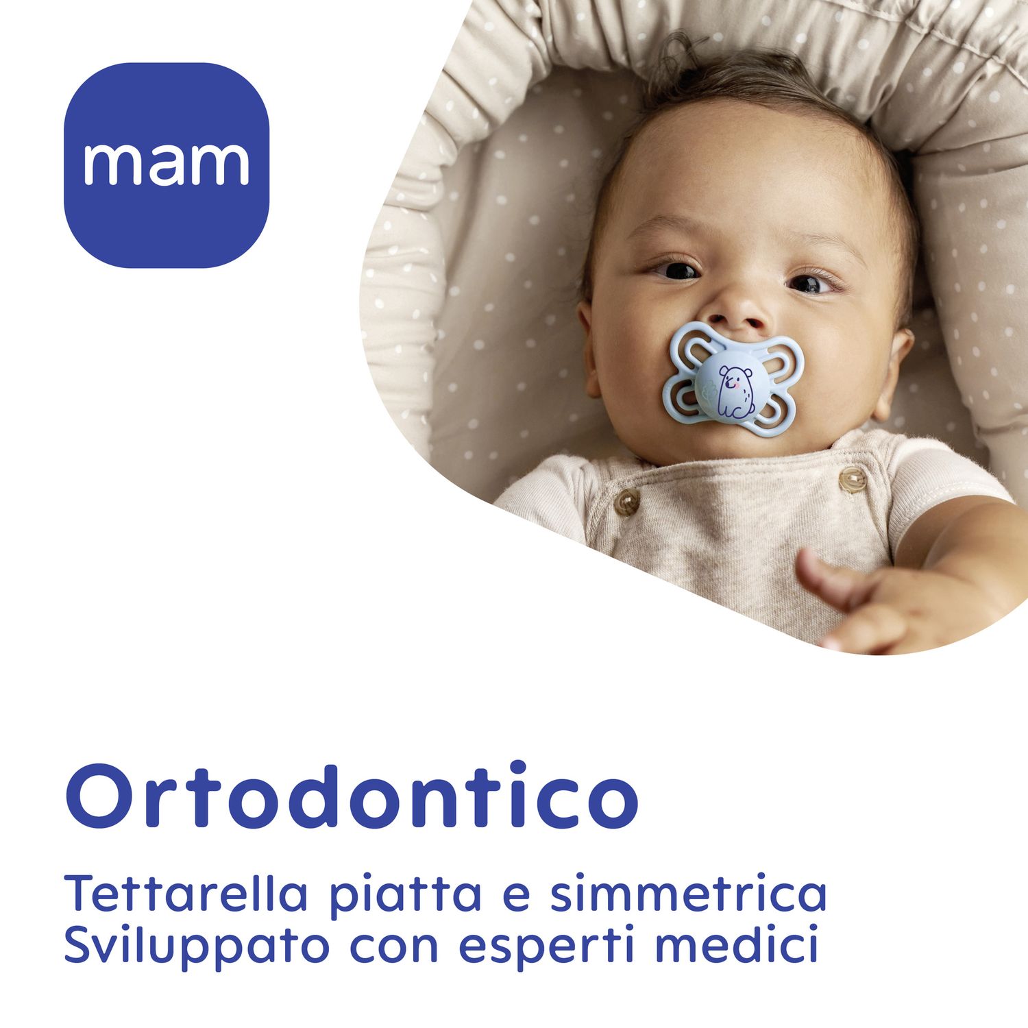 Mam original succhietto 2-6 mesi (set da 2), ciuccio mam 2-6 mesi con tettarella ortodontica in caucciù, neutro/giallo chiaro - Mam