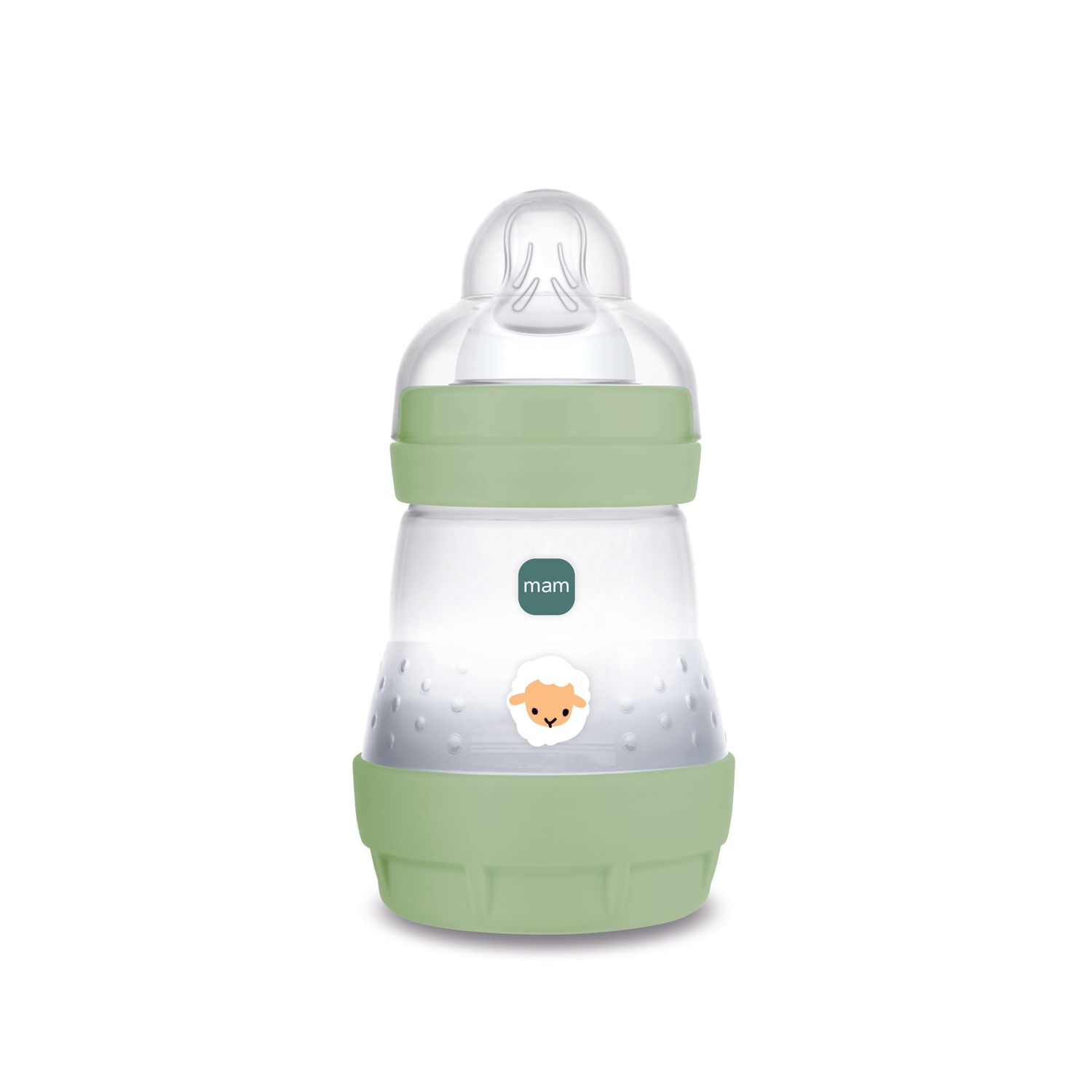 Mam biberon easy start 160 ml, biberon anticolica per allattamento misto che riduce le bolle d'aria e il rischio di coliche, verde - Mam