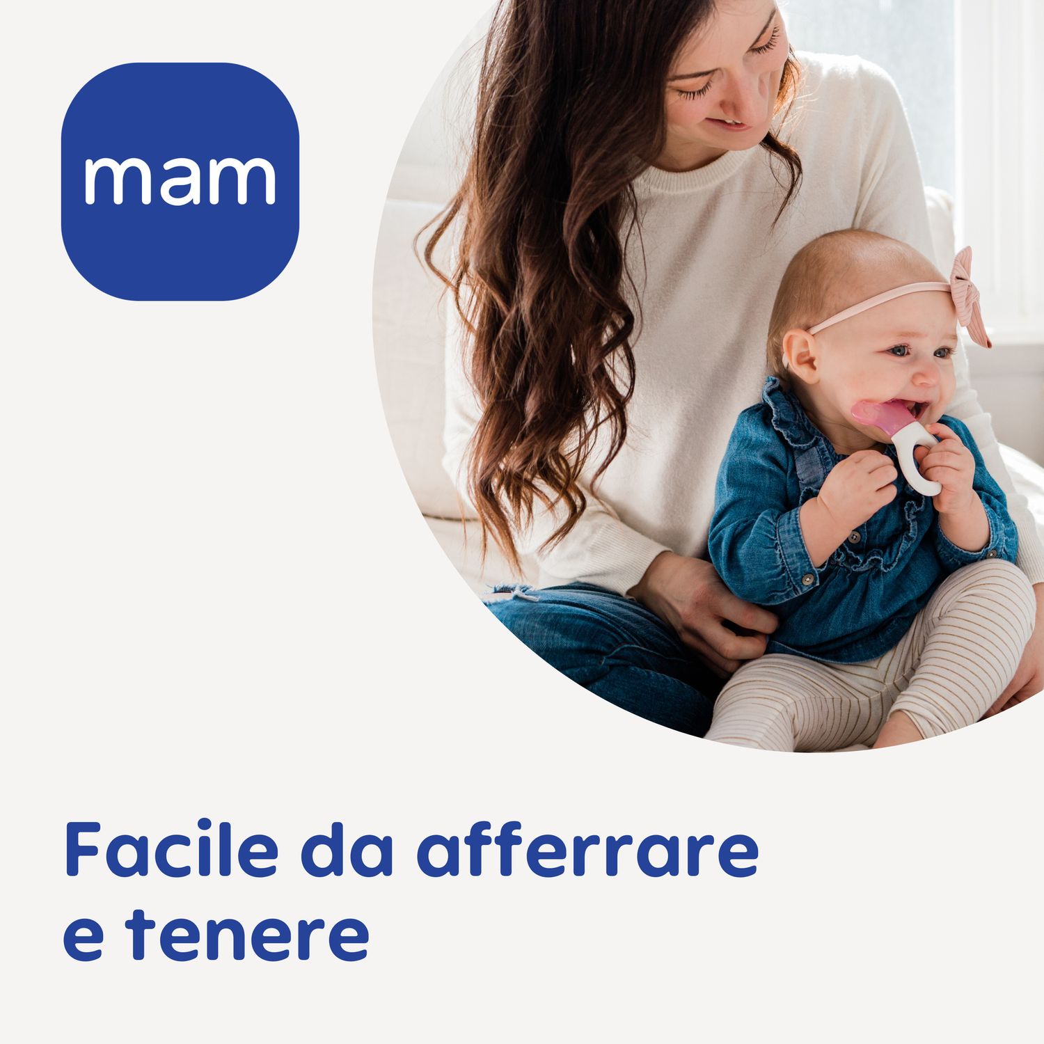 Mam mini cooler & clip dentaruolo, massaggia gengive neonati 2+ mesi rinfrescante e lenitivo, neonato accessori utili facili da afferrare, rosa - Mam