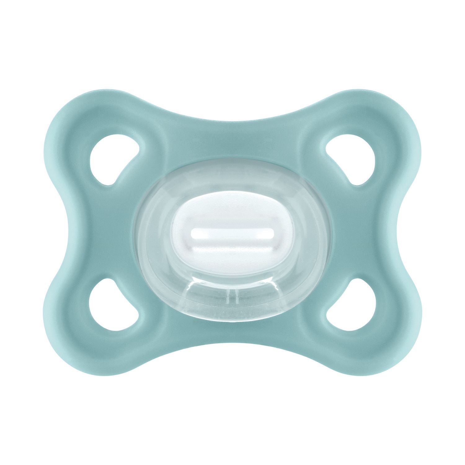 Mam comfort succhietto 3-12 mesi (set da 2), ciuccio mam 3-12 mesi in 100% silicone con design unico, neutro/verde - Mam