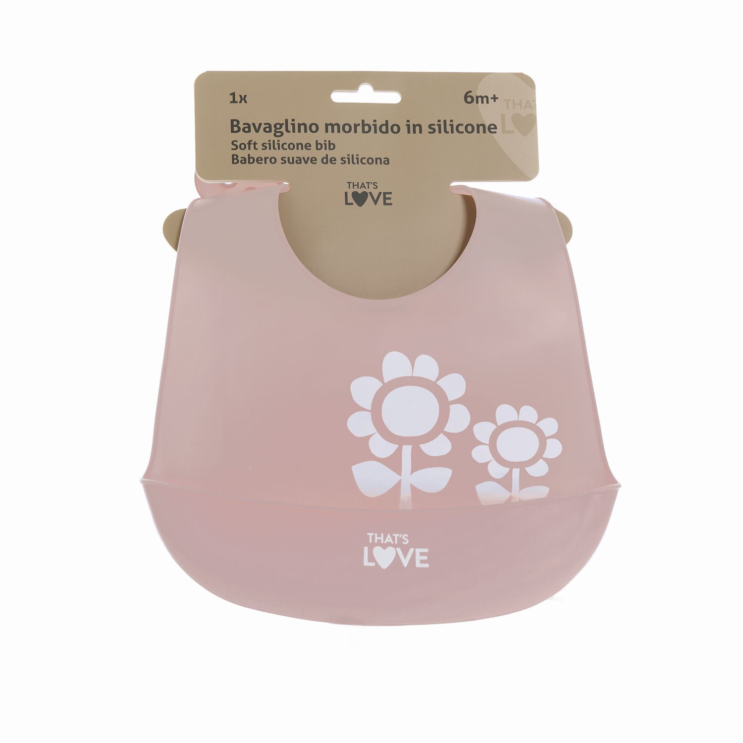 Bavaglino in silicone pink - that's love - That's Love