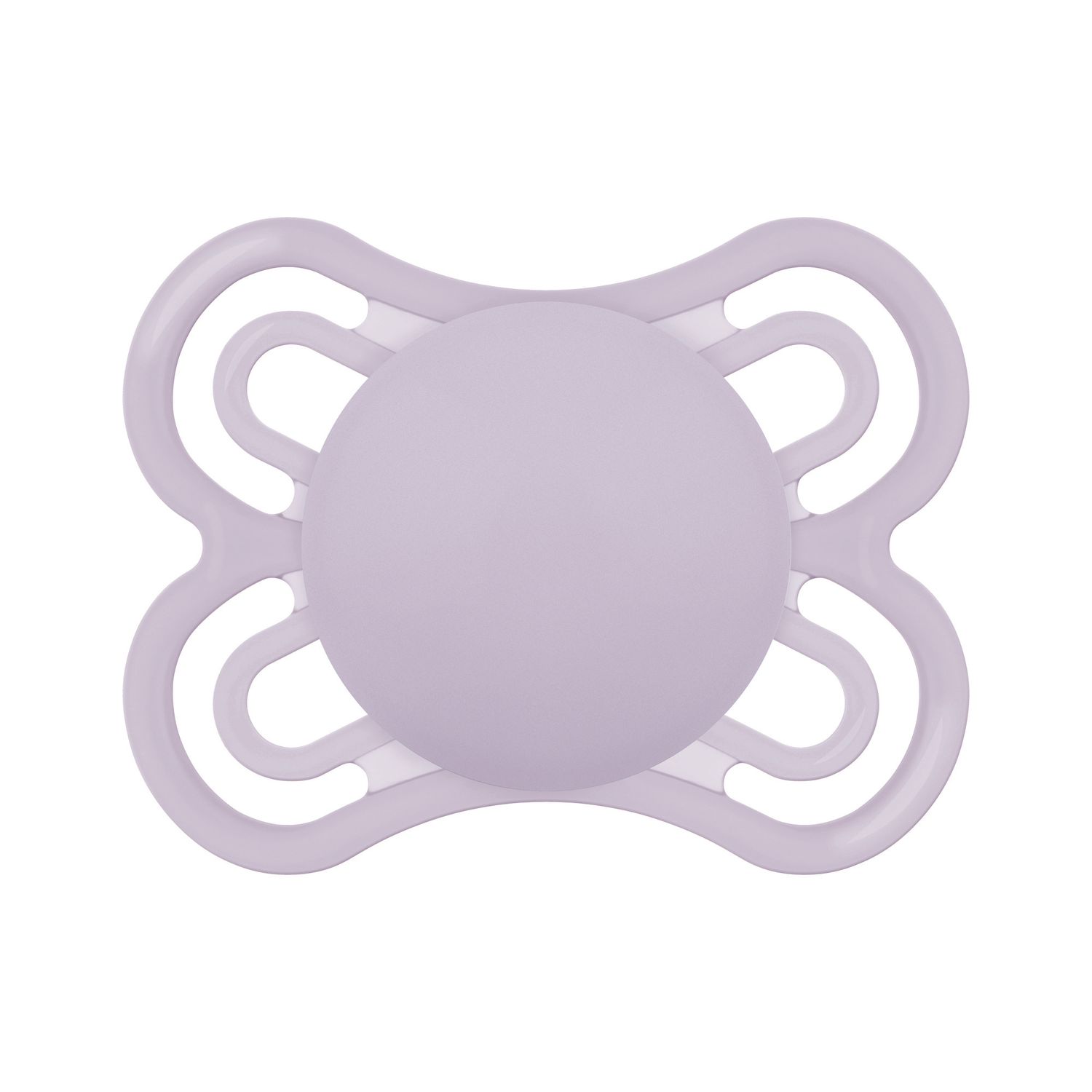 Mam perfect confezione doppia succhietto 2-6 mesi (set da 2), ciuccio mam 2-6 mesi in silicone per un sano sviluppo orale, rosa/lilla - Mam