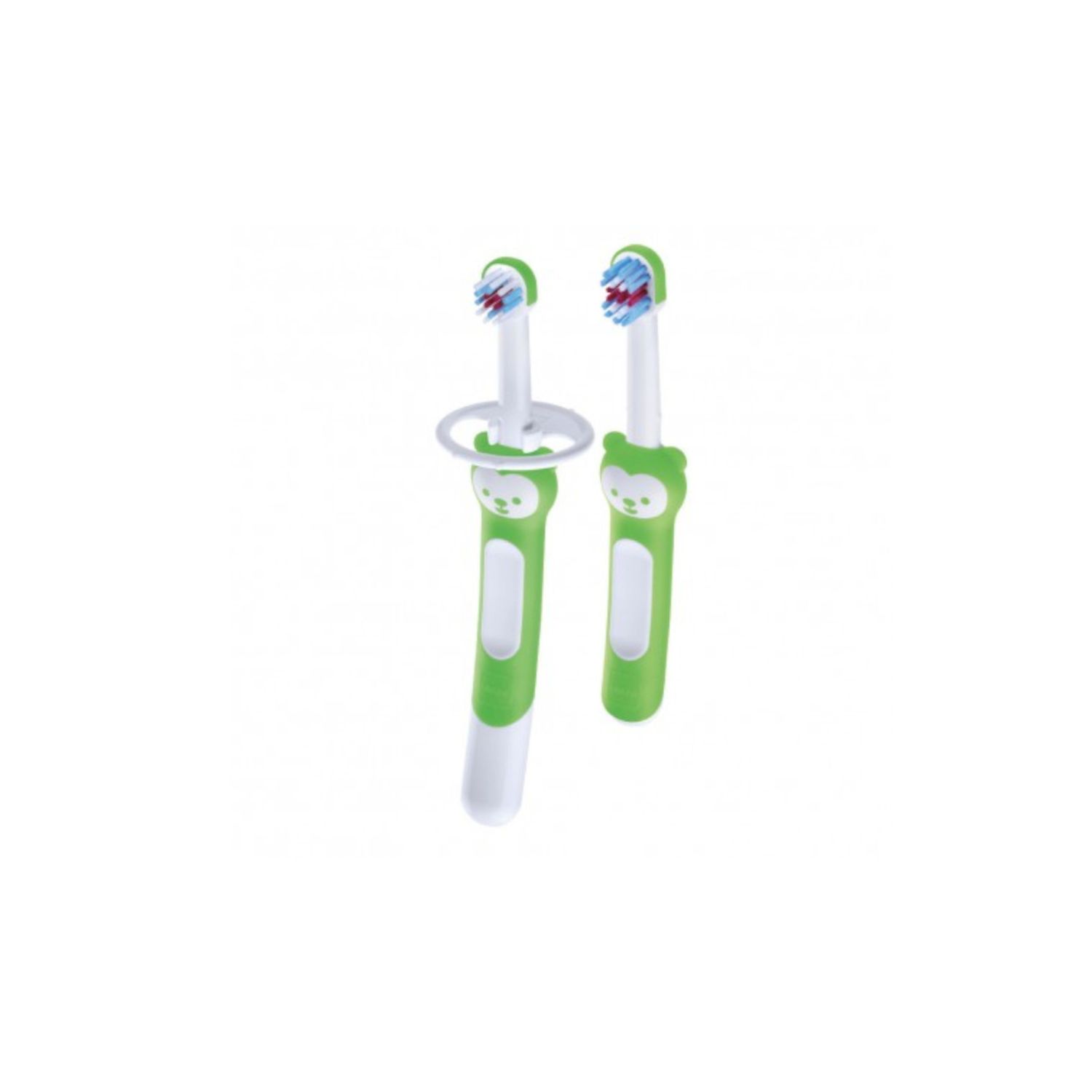 Mam learn to brush (set da 2), neonato accessori utili per i primi dentini, giallo, 5+ mesi - Mam
