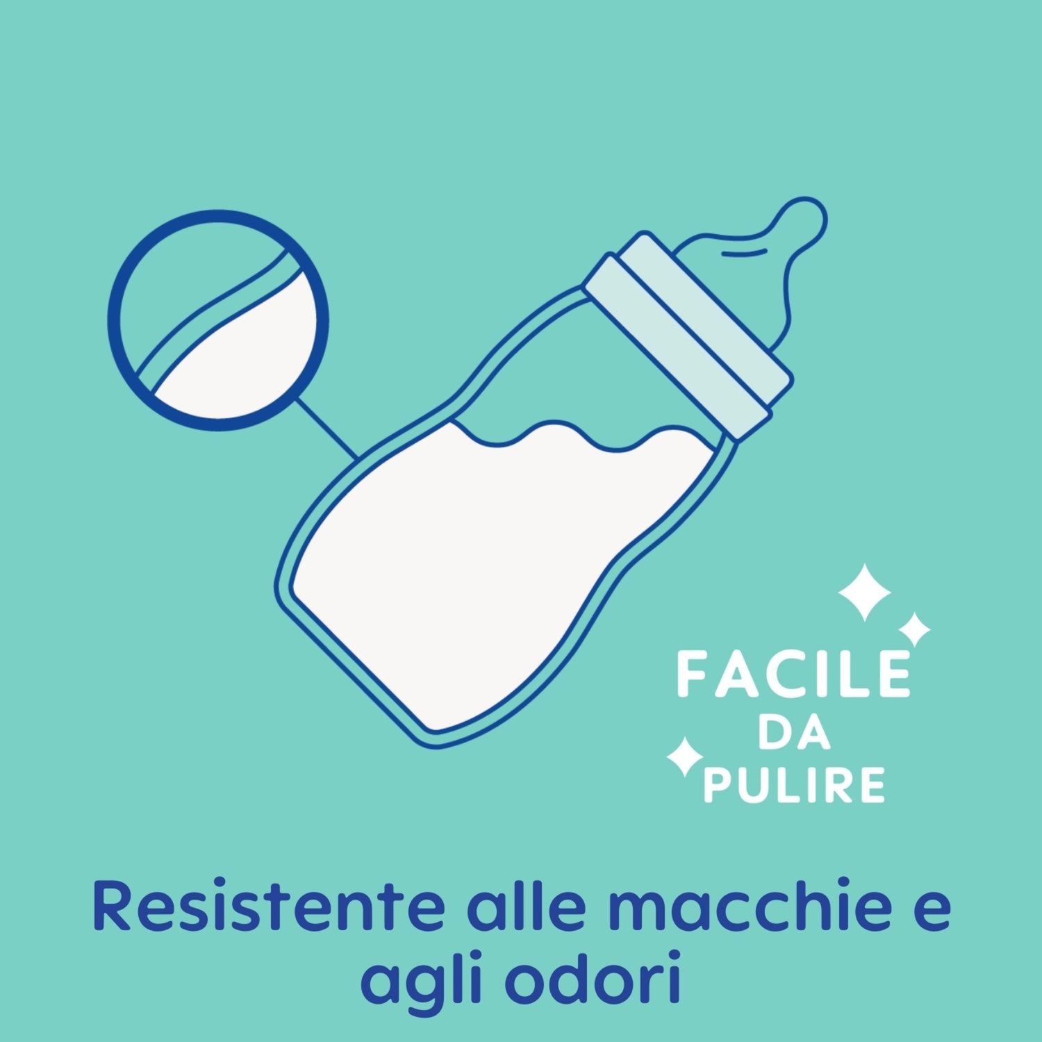 Mam biberon feel good 260 ml, biberon vetro pregiato resistente alle alte temperature, neutro - Mam