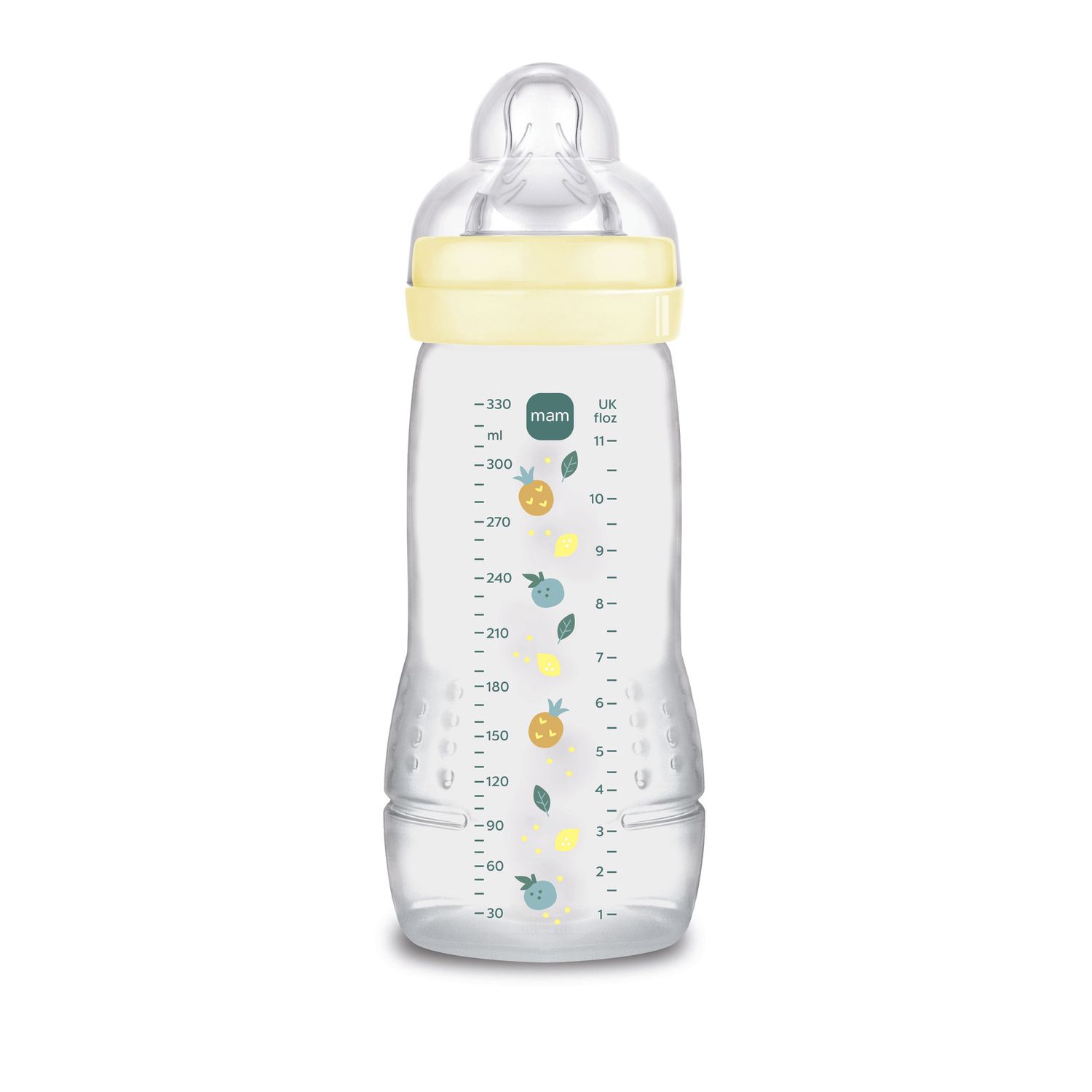 Mam biberon easy active 330 ml, biberon mam per bambini attivi ergonomico e pratico, neutro, 4+ mesi - Mam